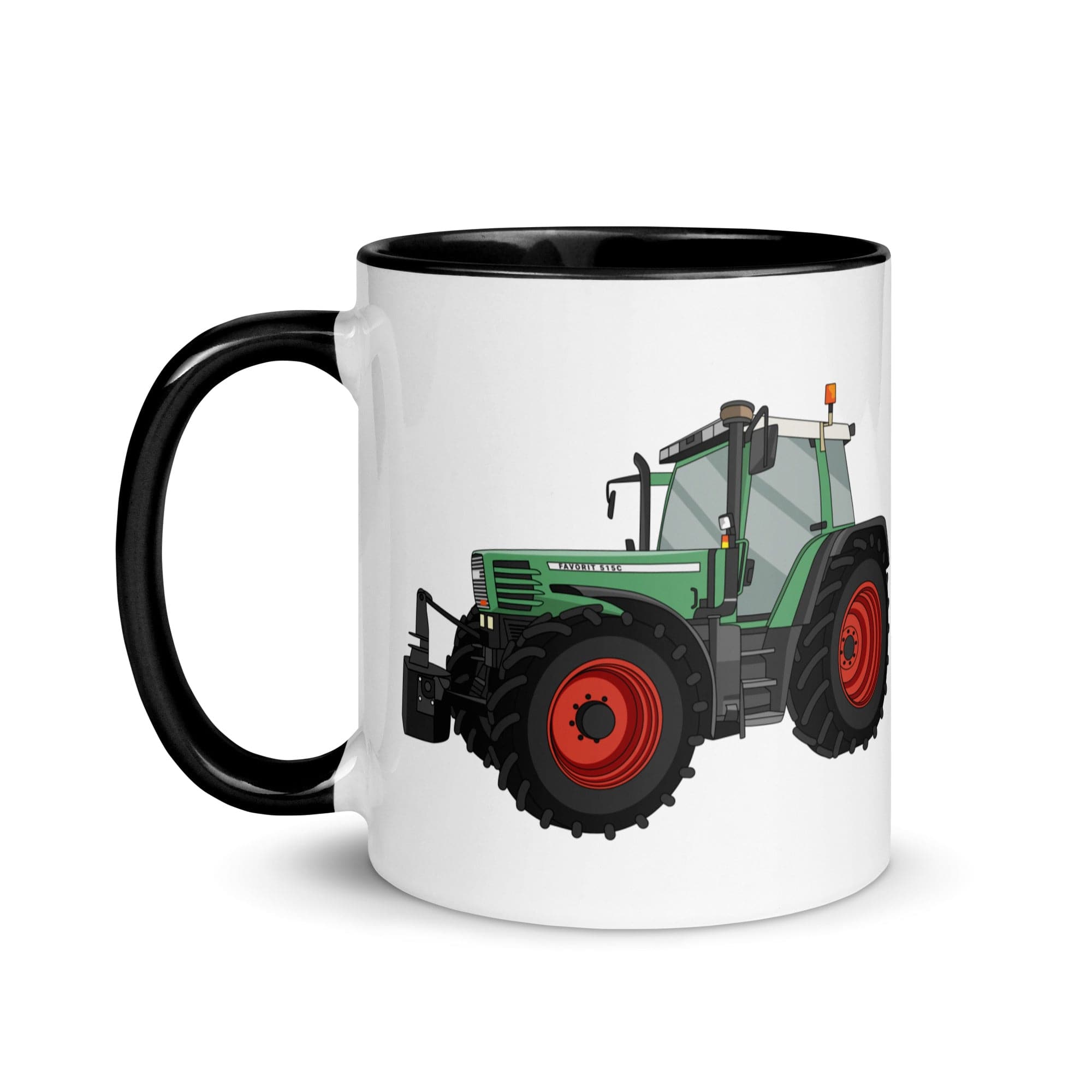 The Tractors Mugs Store Fendt Favorit 515 Mug with Color Inside Quality Farmers Merch