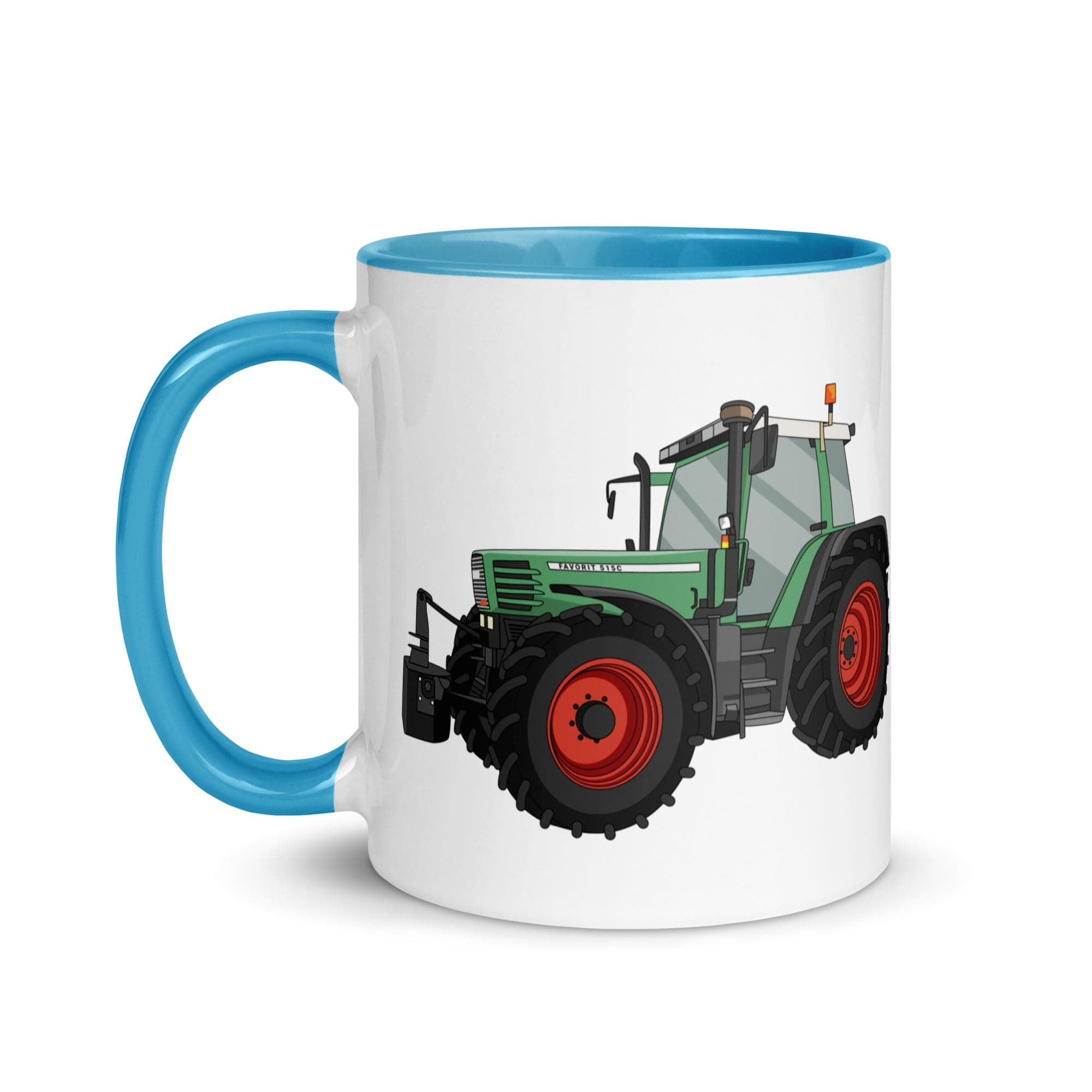 The Tractors Mugs Store Fendt Favorit 515 Mug with Color Inside Quality Farmers Merch