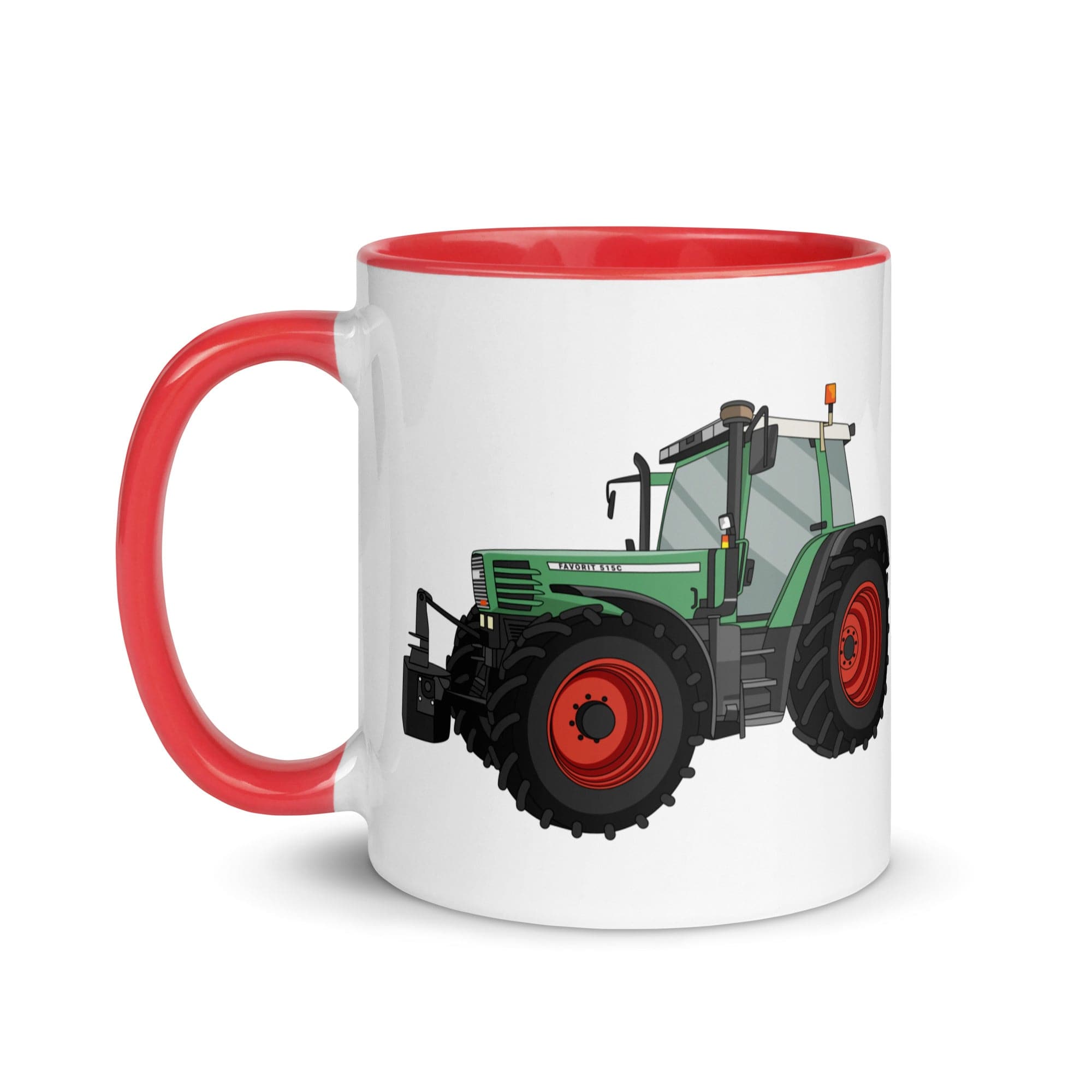 The Tractors Mugs Store Fendt Favorit 515 Mug with Color Inside Quality Farmers Merch