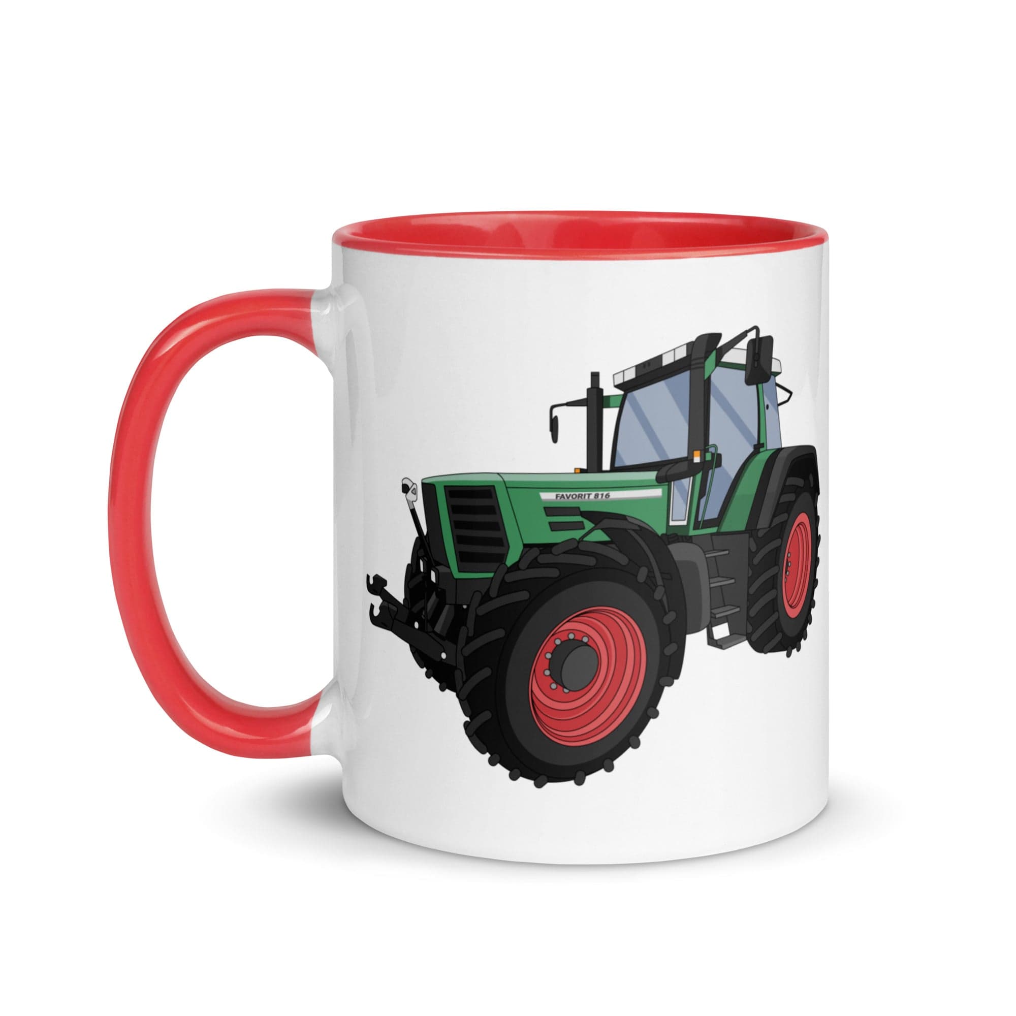 The Tractors Mugs Store Fendt Favorit 816 | Mug with Color Inside Quality Farmers Merch