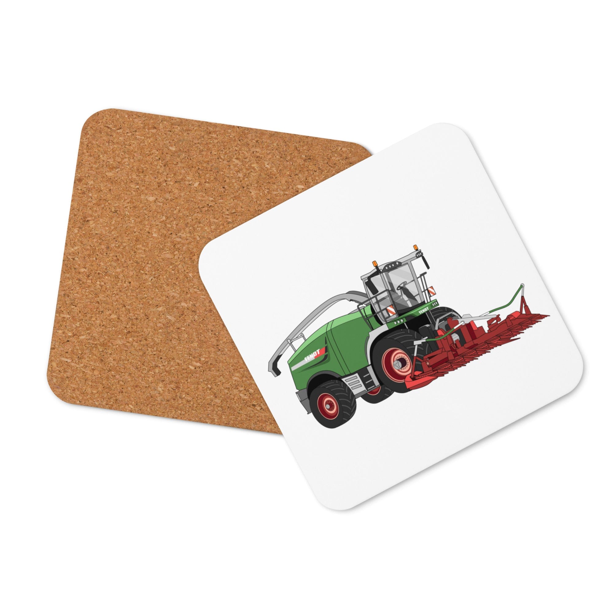 The Tractors Mugs Store Fendt Katana 85 Forage Harvester Cork-back coaster Quality Farmers Merch