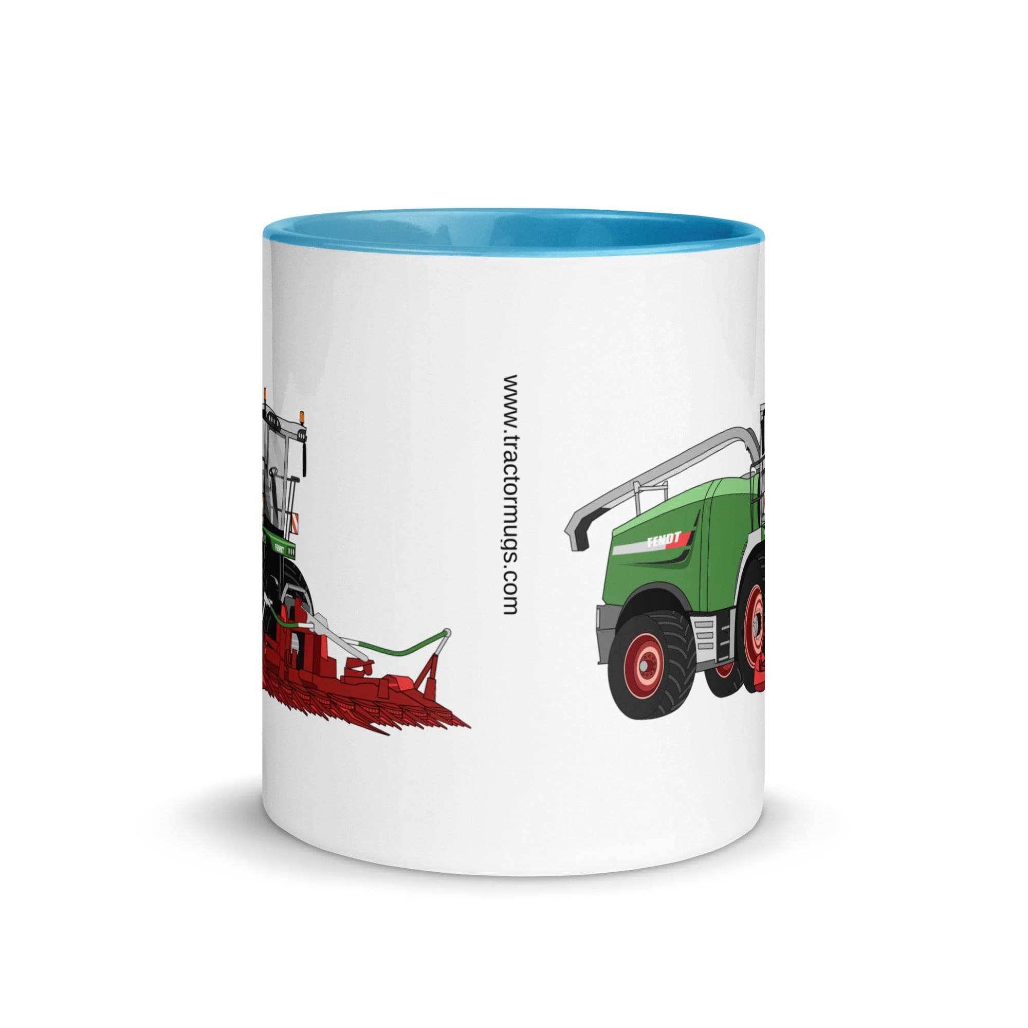 The Tractors Mugs Store Fendt Katana 85 Forage Harvester Mug with Color Inside Quality Farmers Merch