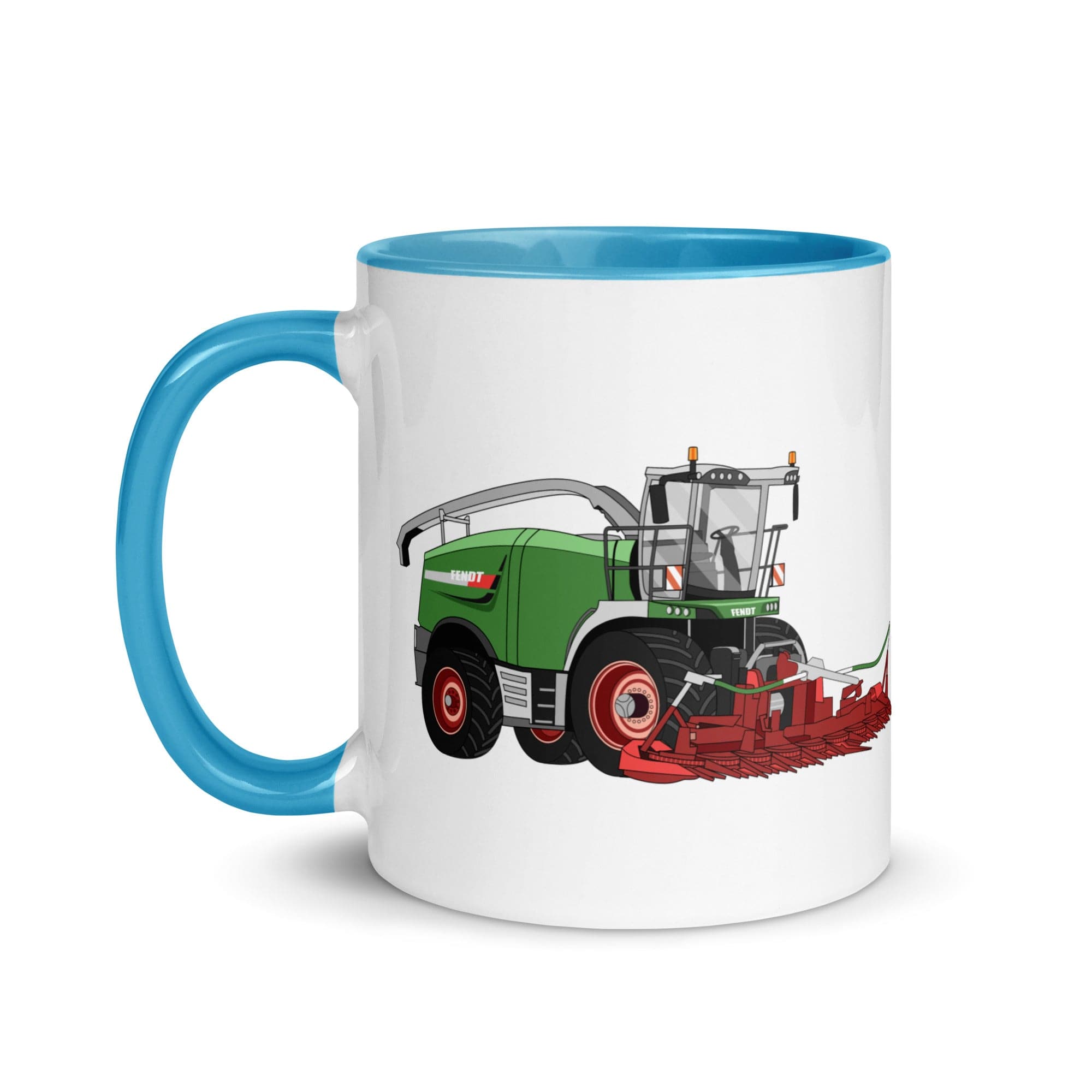 The Tractors Mugs Store Fendt Katana 85 Forage Harvester Mug with Color Inside Quality Farmers Merch