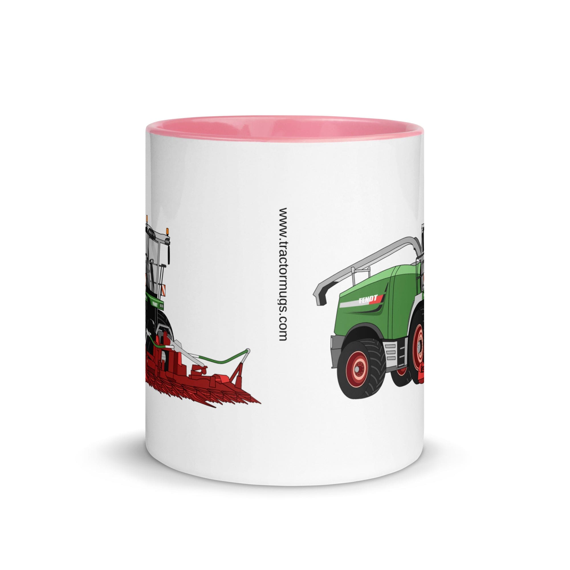 The Tractors Mugs Store Fendt Katana 85 Forage Harvester Mug with Color Inside Quality Farmers Merch