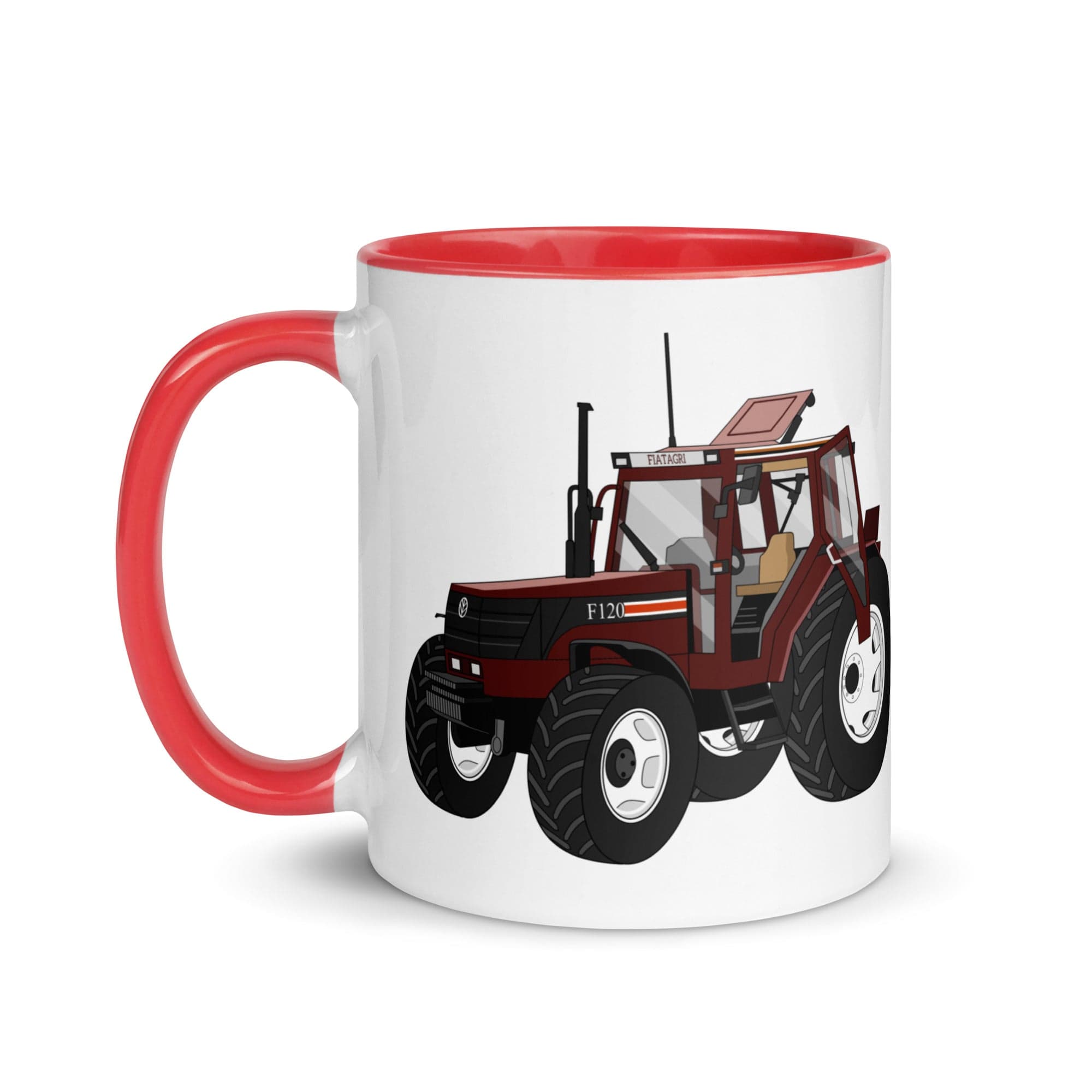 The Tractors Mugs Store Fiat F120 Winner Mug with Color Inside Quality Farmers Merch