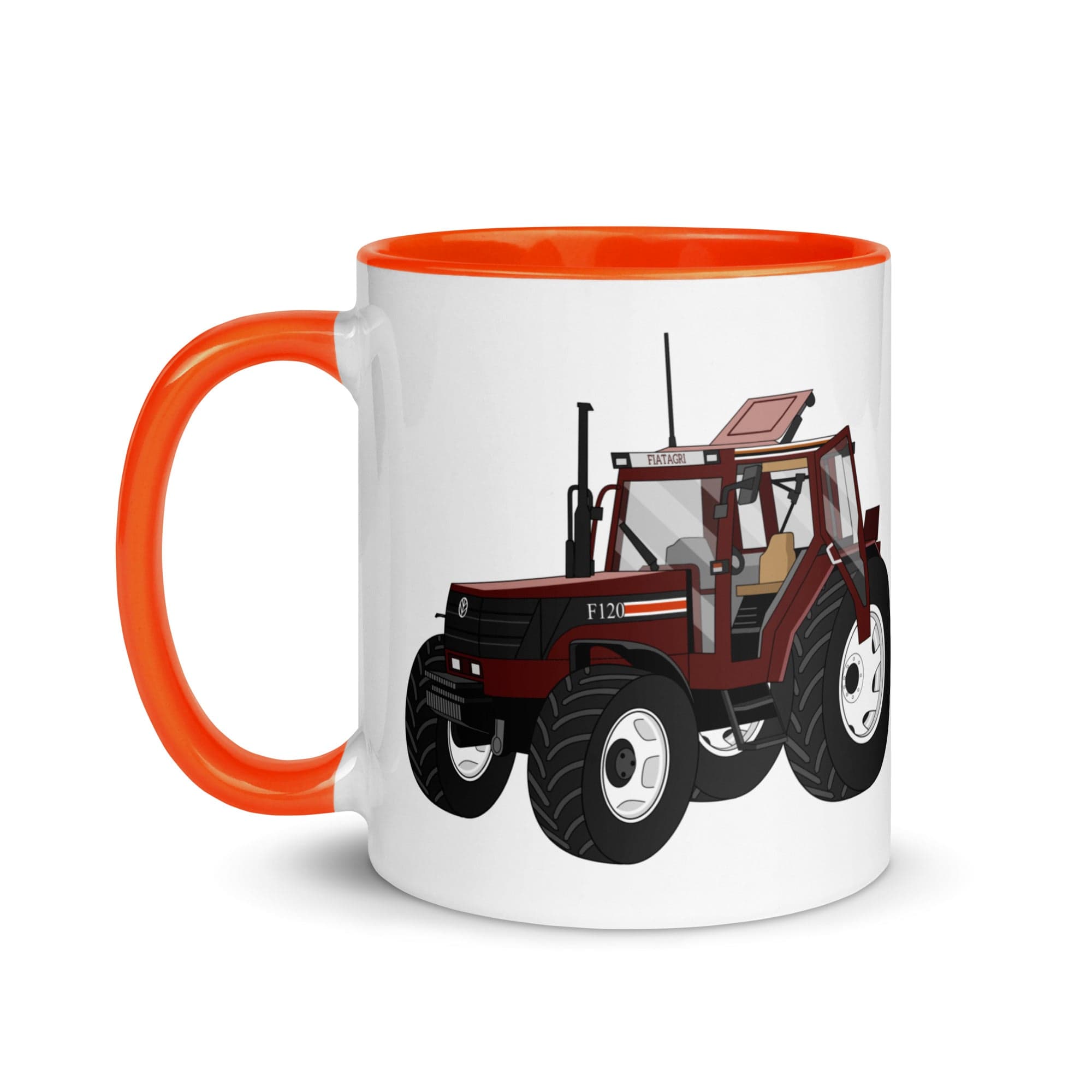 The Tractors Mugs Store Fiat F120 Winner Mug with Color Inside Quality Farmers Merch