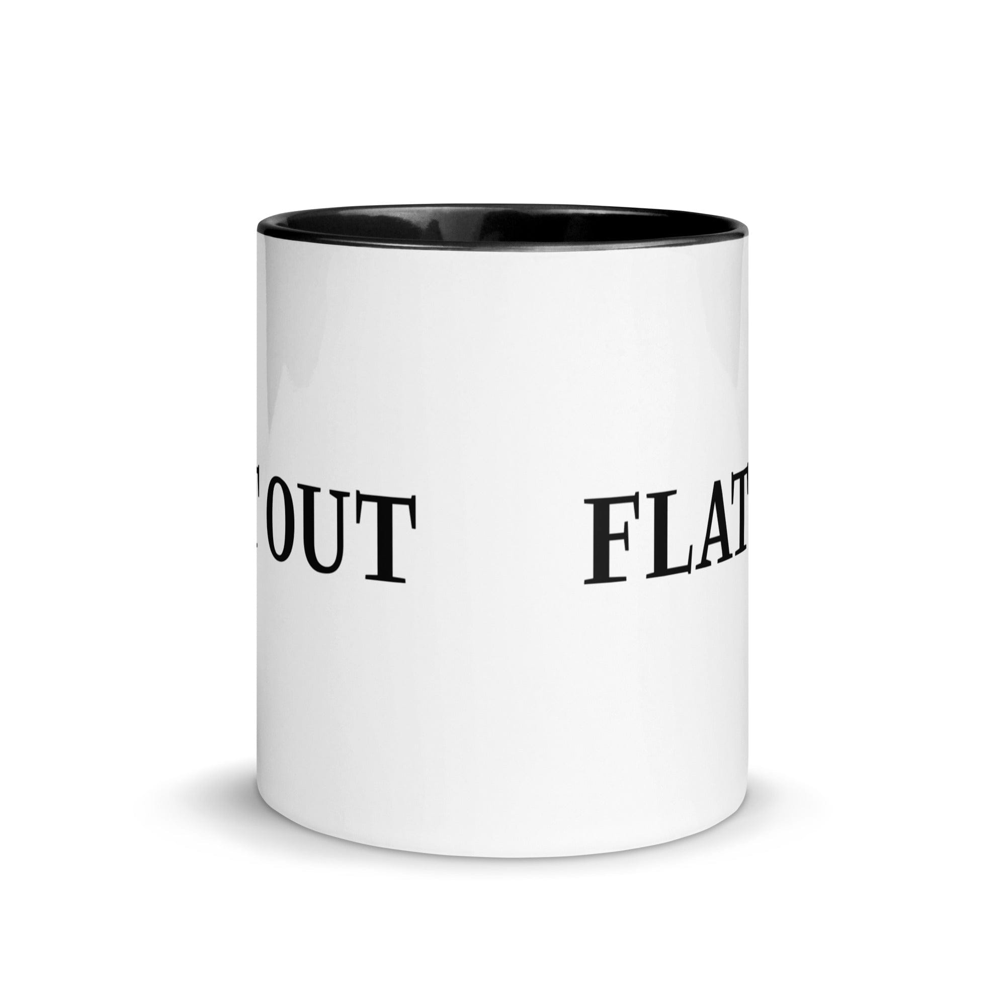 The Tractors Mugs Store Flat Out Mug with Color Inside Quality Farmers Merch