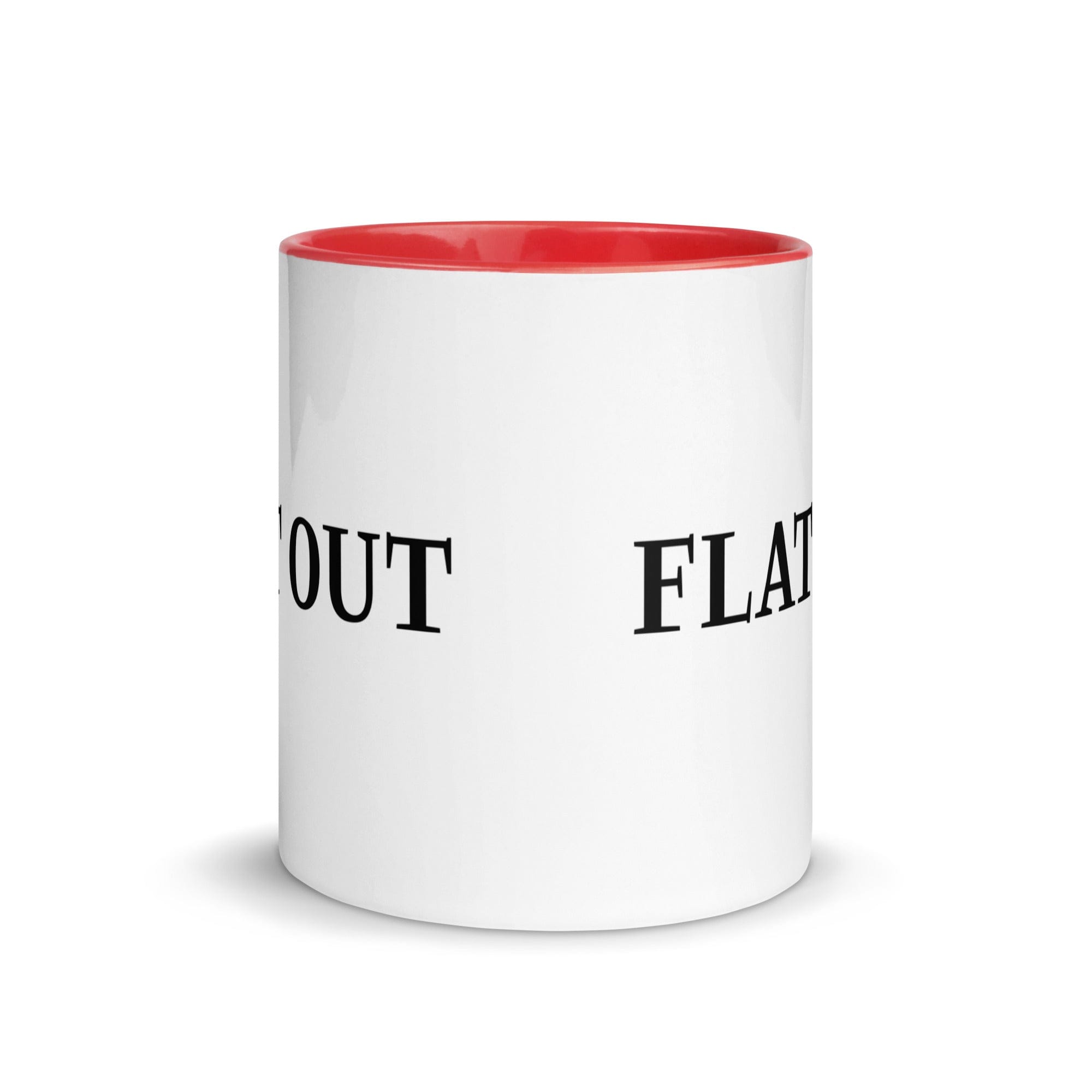 The Tractors Mugs Store Flat Out Mug with Color Inside Quality Farmers Merch