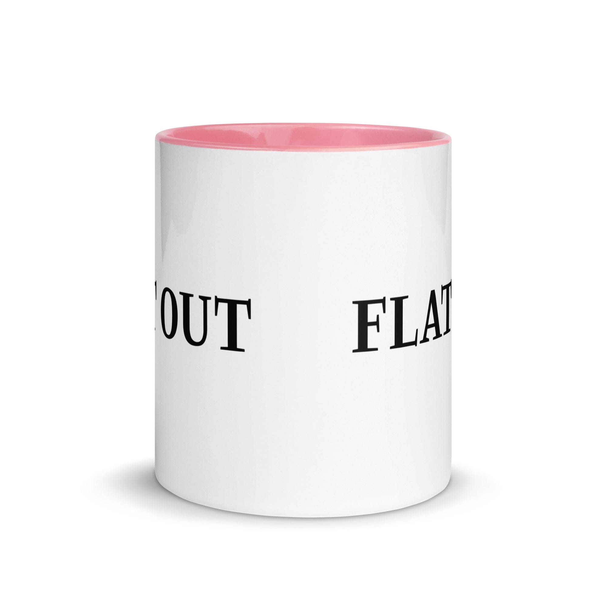 The Tractors Mugs Store Flat Out Mug with Color Inside Quality Farmers Merch