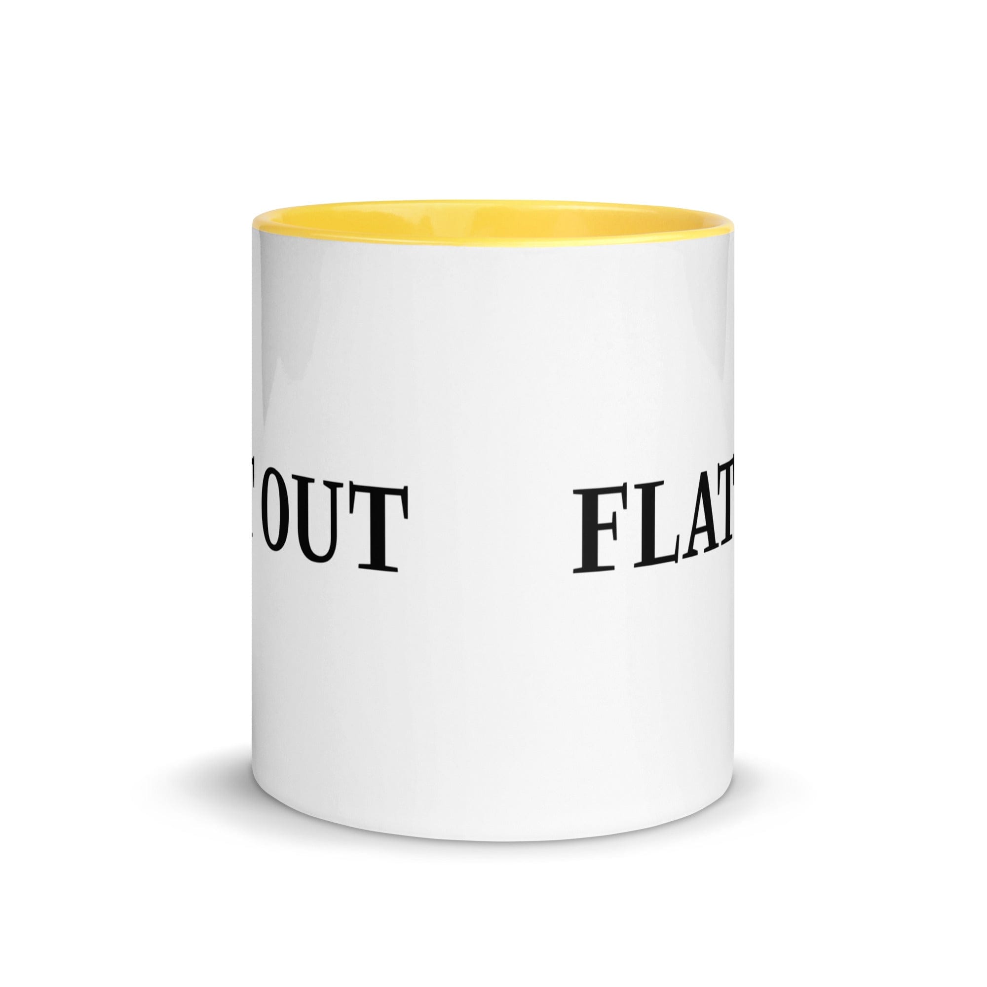 The Tractors Mugs Store Flat Out Mug with Color Inside Quality Farmers Merch