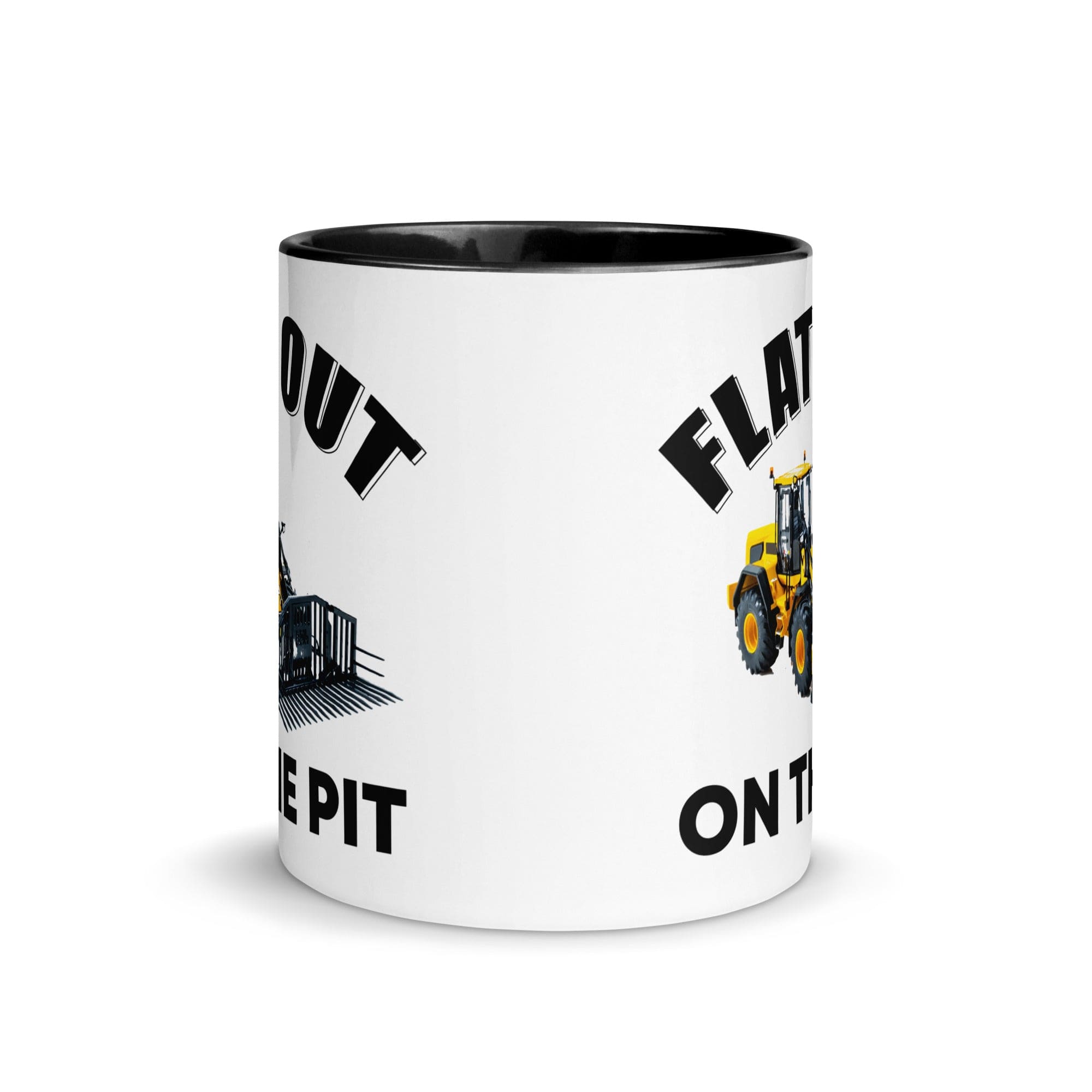 The Tractors Mugs Store Flat out on the Pit Mug with Color Inside Quality Farmers Merch