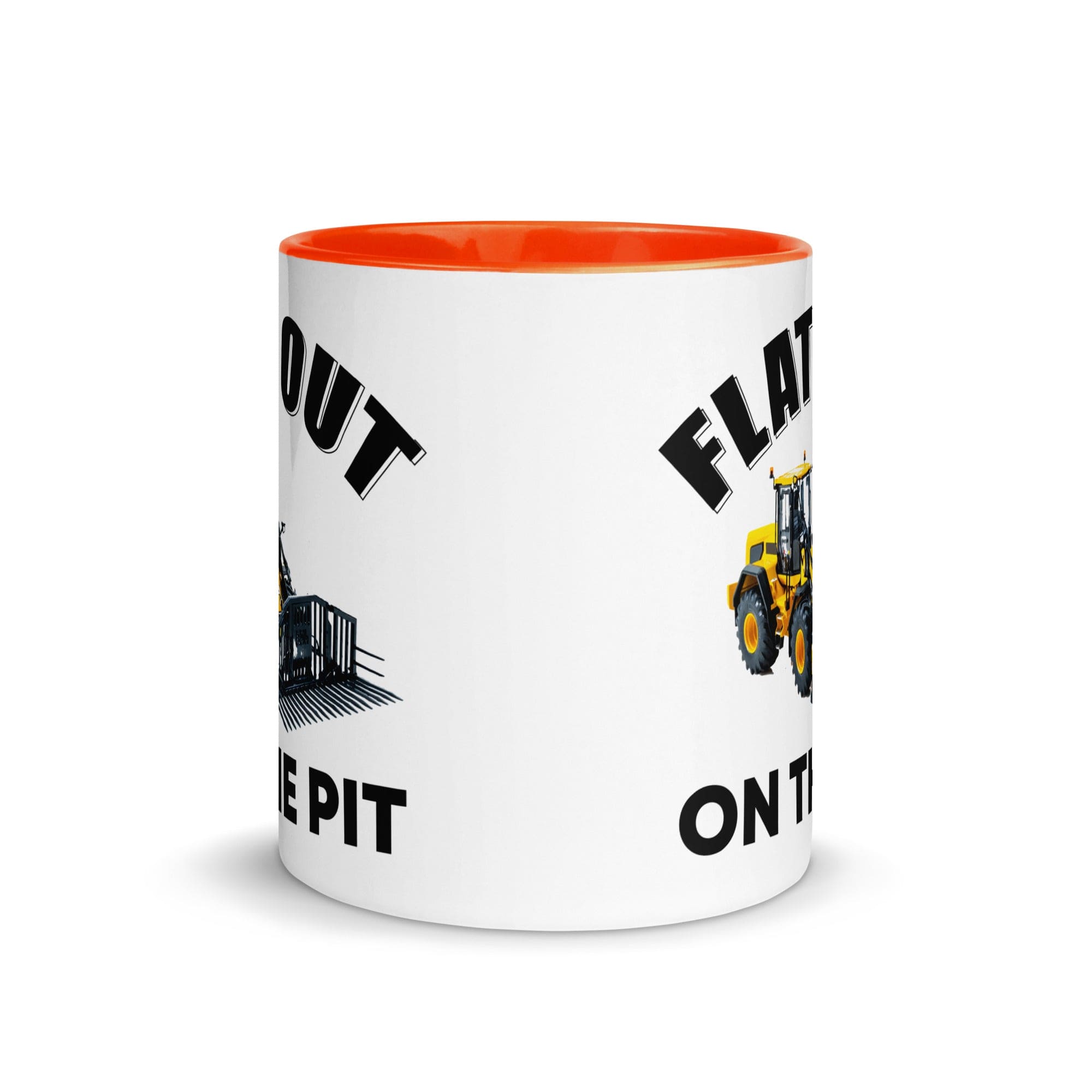 The Tractors Mugs Store Flat out on the Pit Mug with Color Inside Quality Farmers Merch