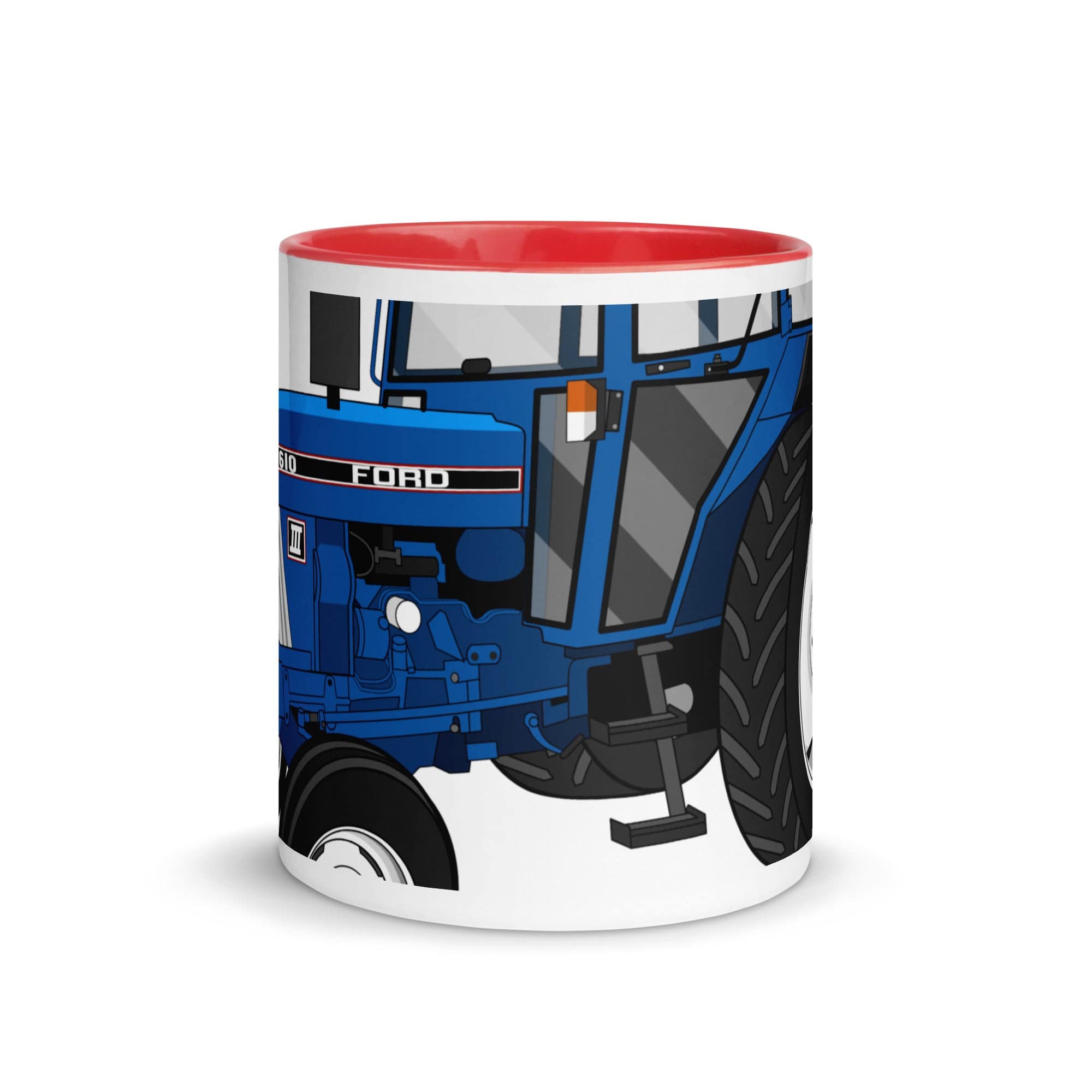 The Tractors Mugs Store Ford 4610 2WD 2.0 Mug with Color Inside Quality Farmers Merch