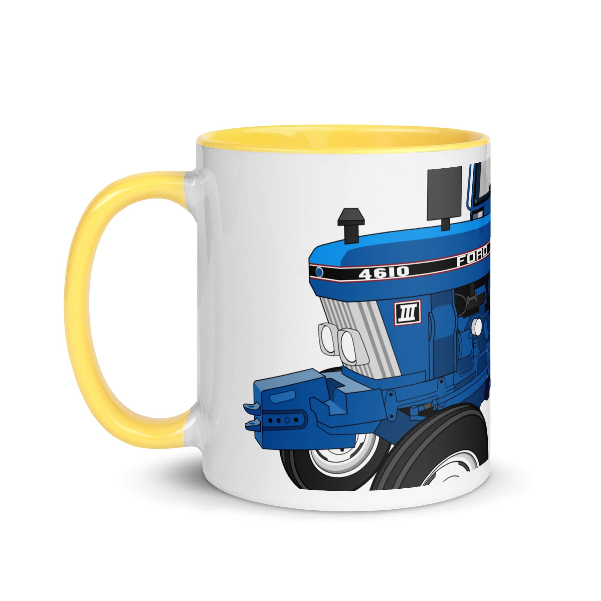 The Tractors Mugs Store Ford 4610 2WD 2.0 Mug with Color Inside Quality Farmers Merch