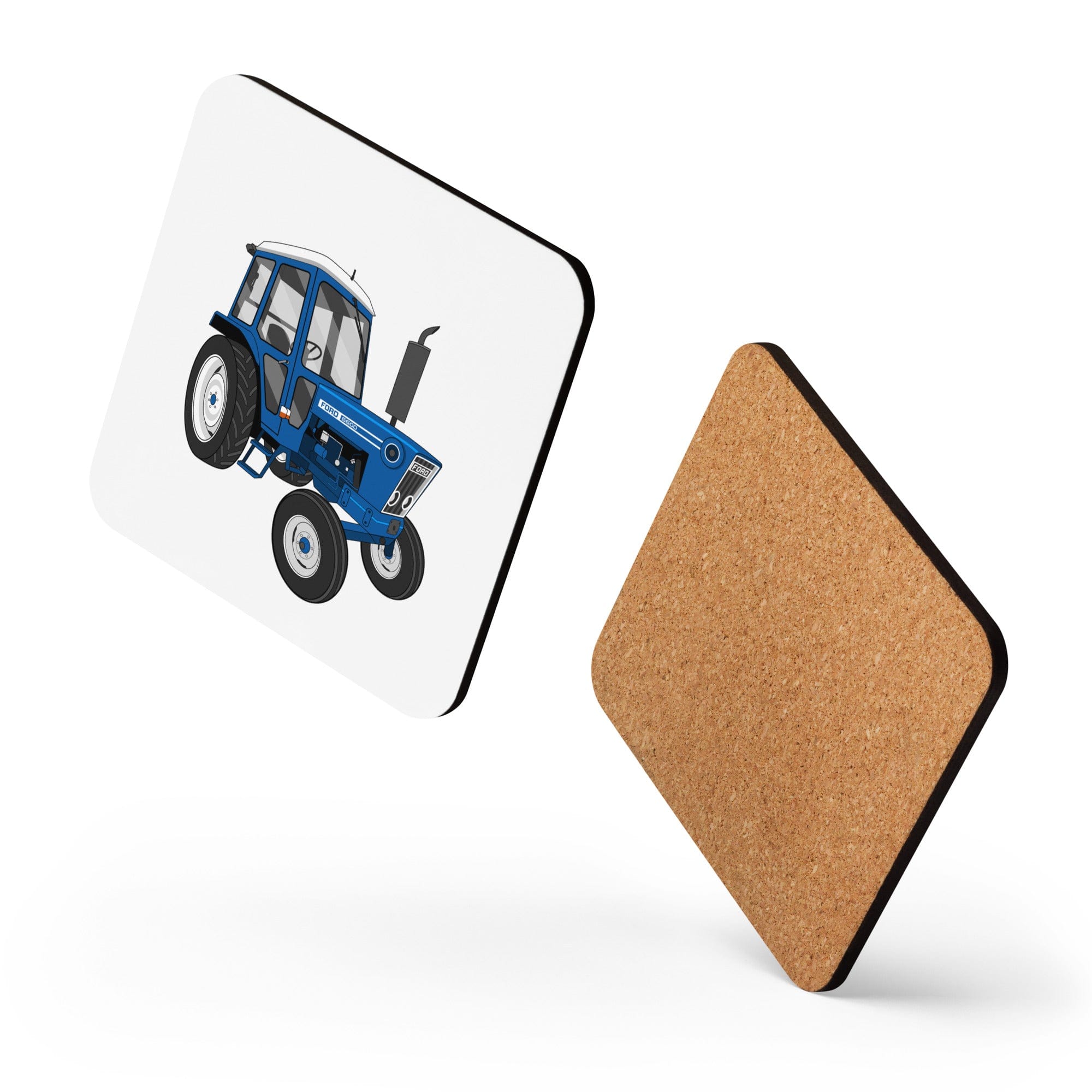 The Tractors Mugs Store Ford 6600 Cork-back coaster Quality Farmers Merch