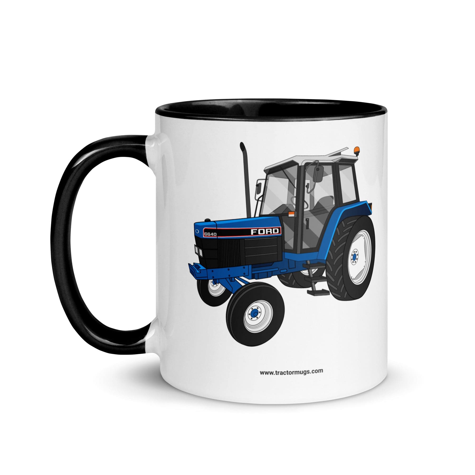 The Tractors Mugs Store Ford 6640 2WD | Mug with Color Inside Quality Farmers Merch