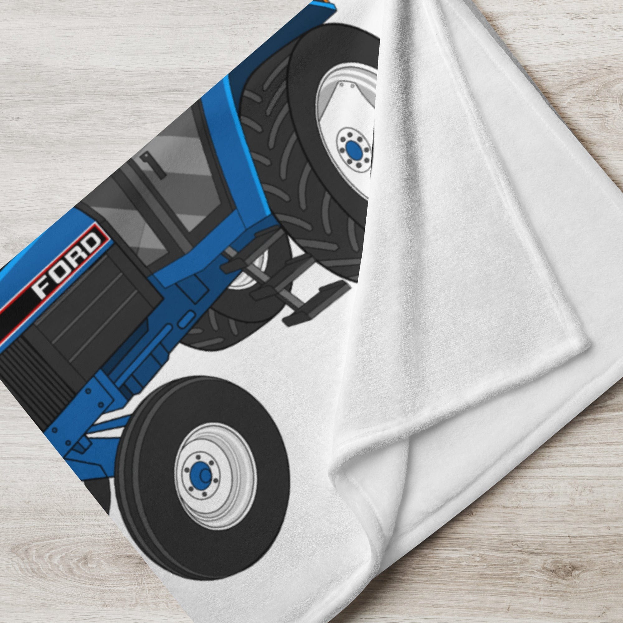 The Tractors Mugs Store Ford 6640 2WD | Throw Blanket Quality Farmers Merch