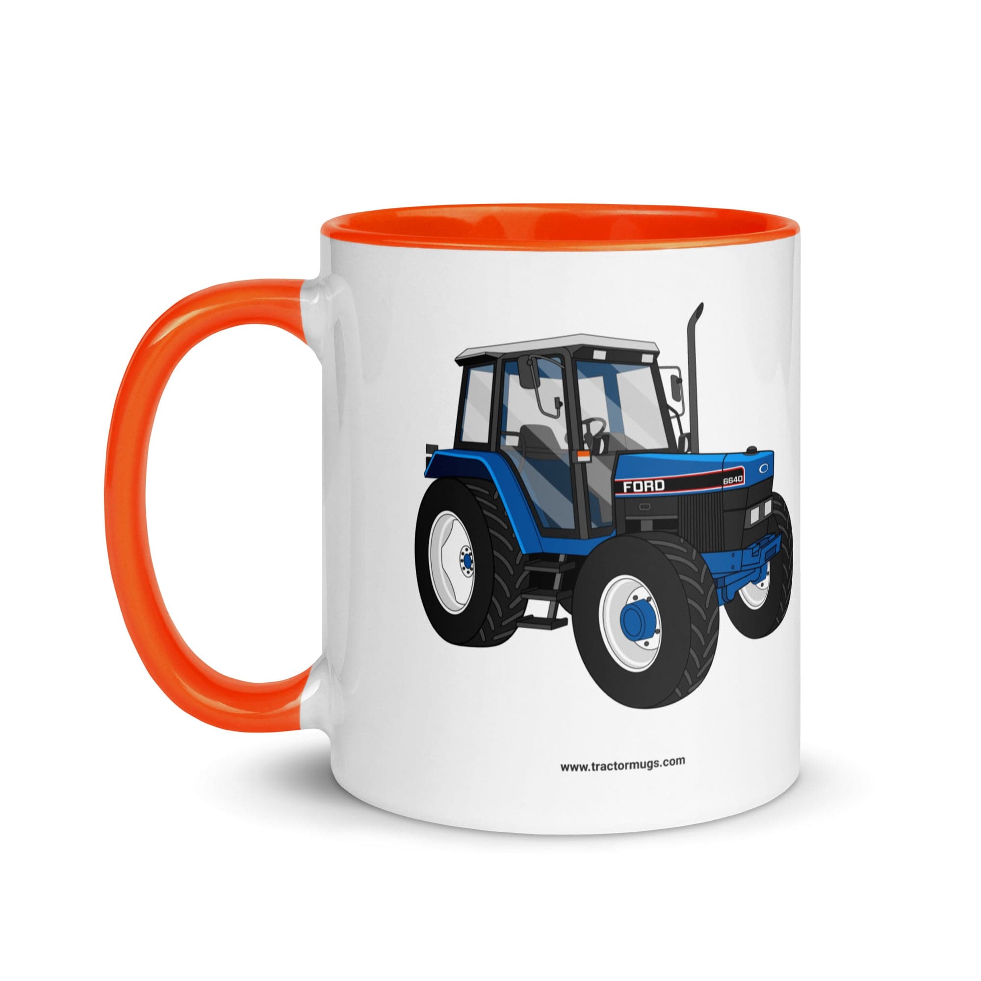 The Tractors Mugs Store Ford 6640 SE 4WD | Mug with Color Inside Quality Farmers Merch