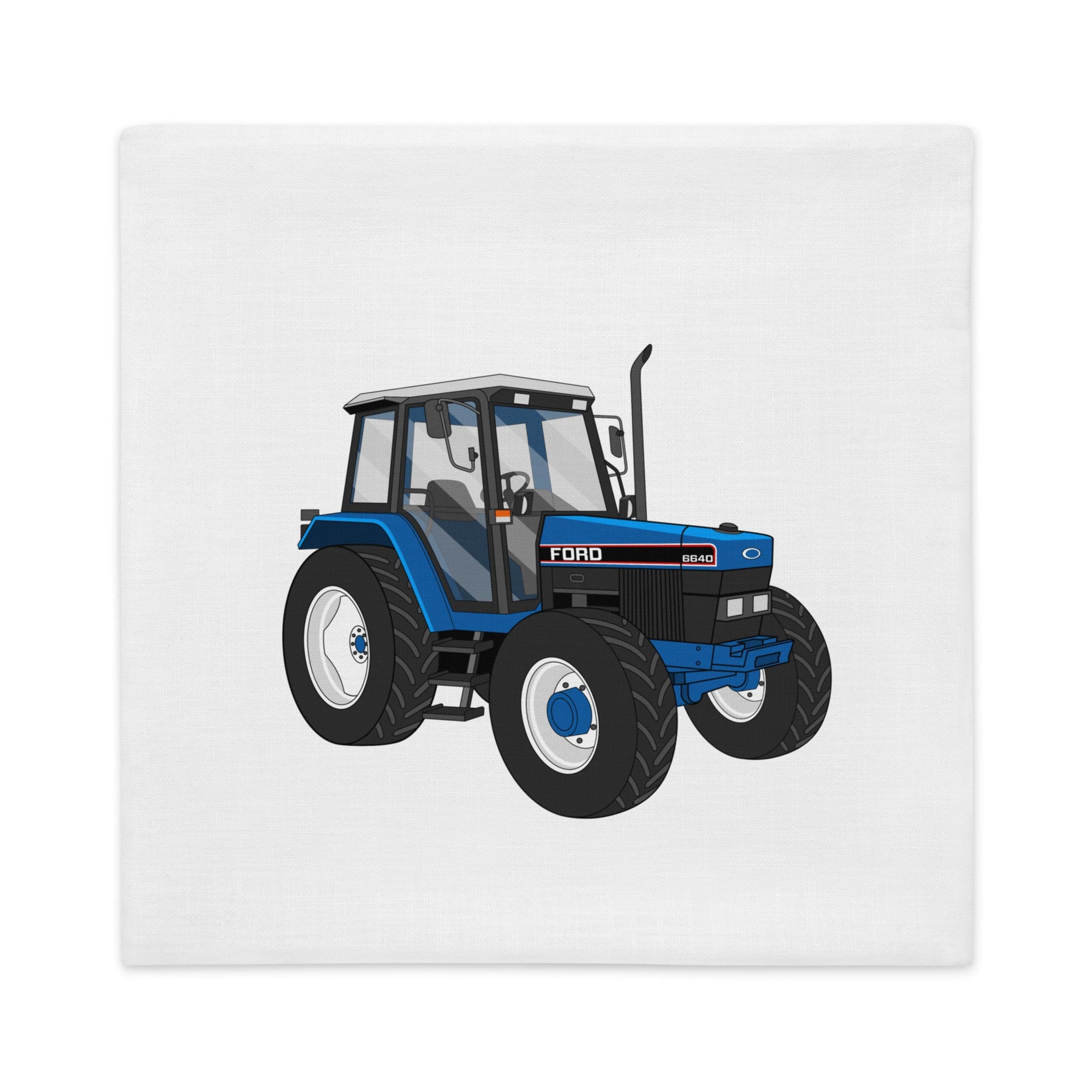The Tractors Mugs Store Ford 6640 SE 4WD | Premium Pillow Case Quality Farmers Merch