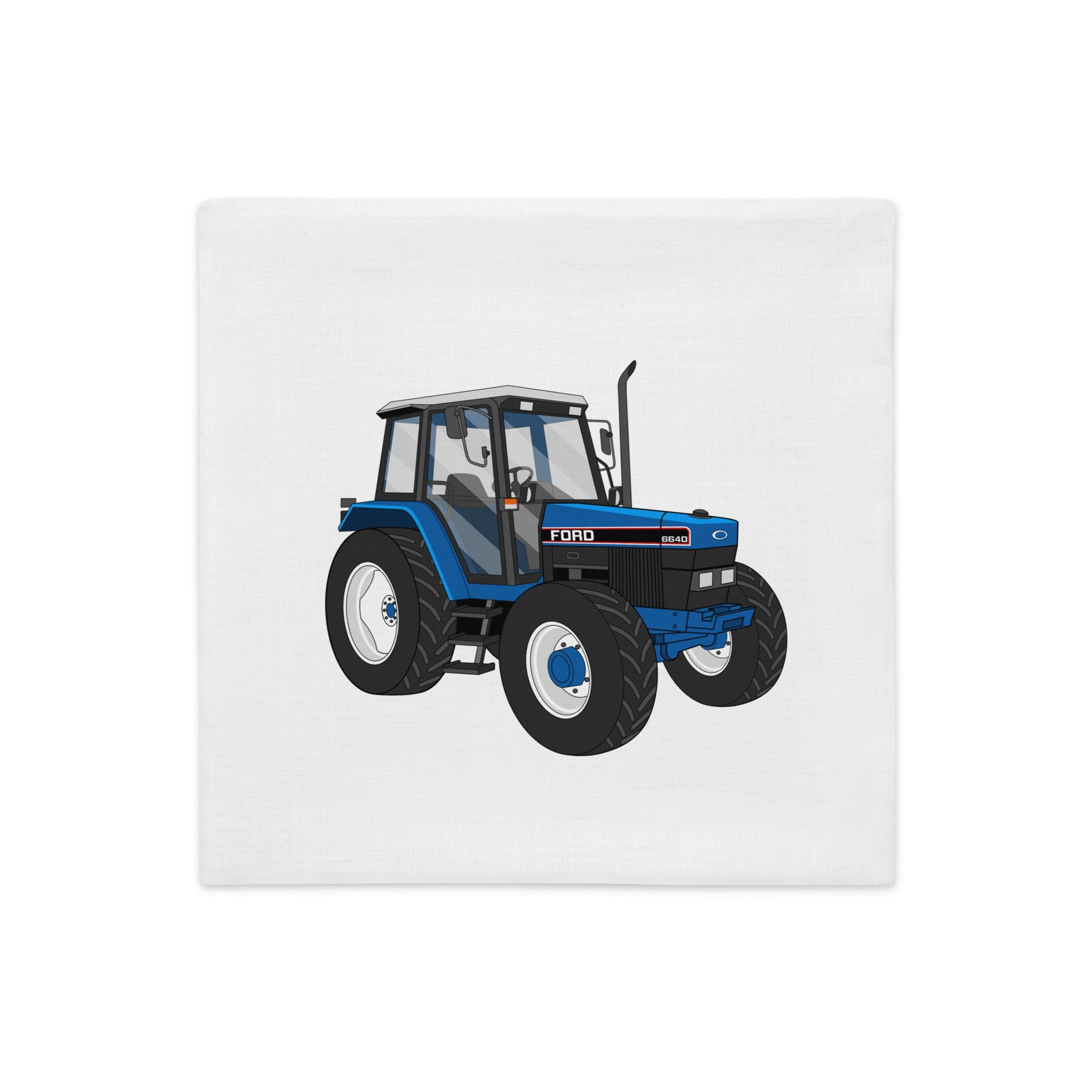 The Tractors Mugs Store Ford 6640 SE 4WD | Premium Pillow Case Quality Farmers Merch