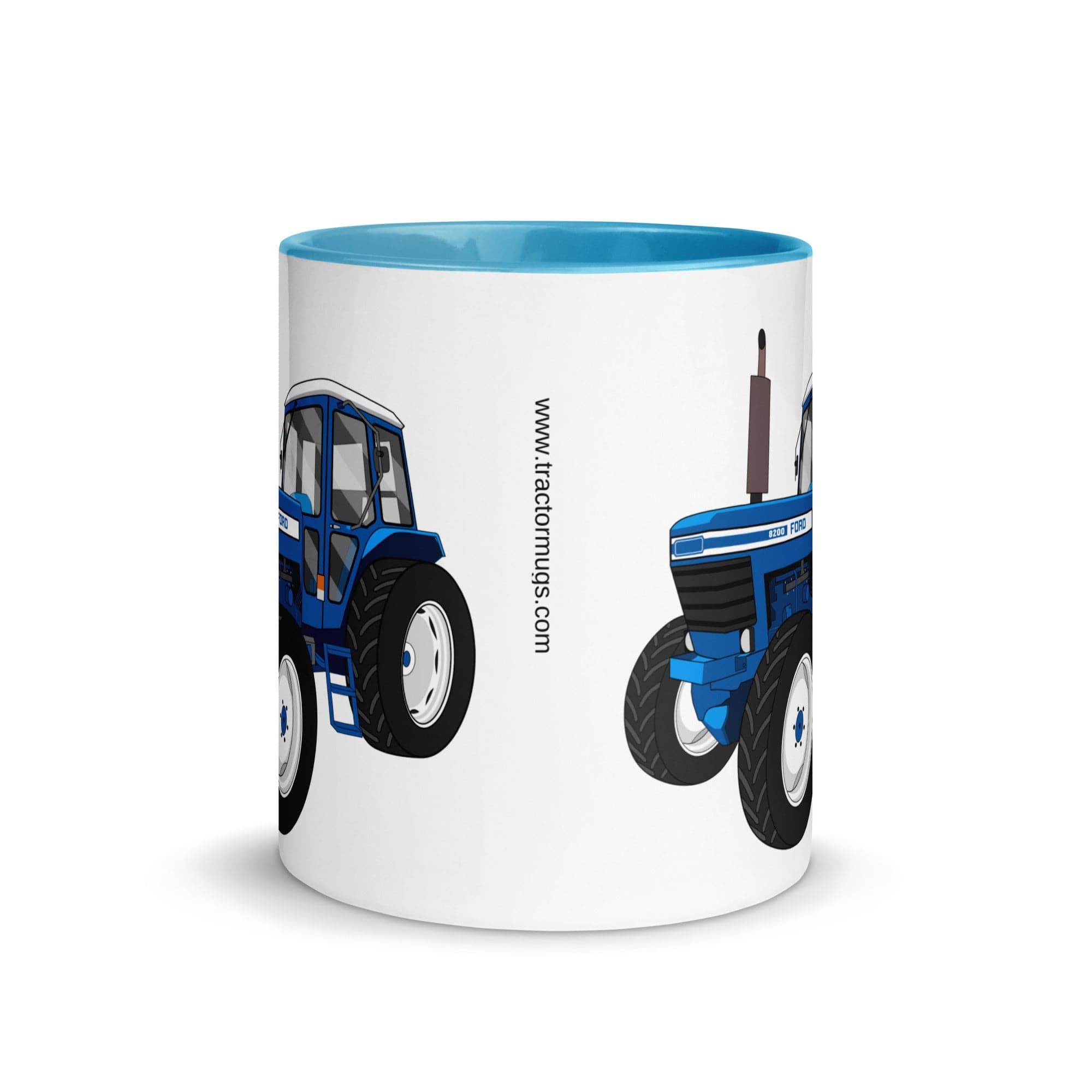 The Tractors Mugs Store Ford 8200 Mug with Color Inside Quality Farmers Merch