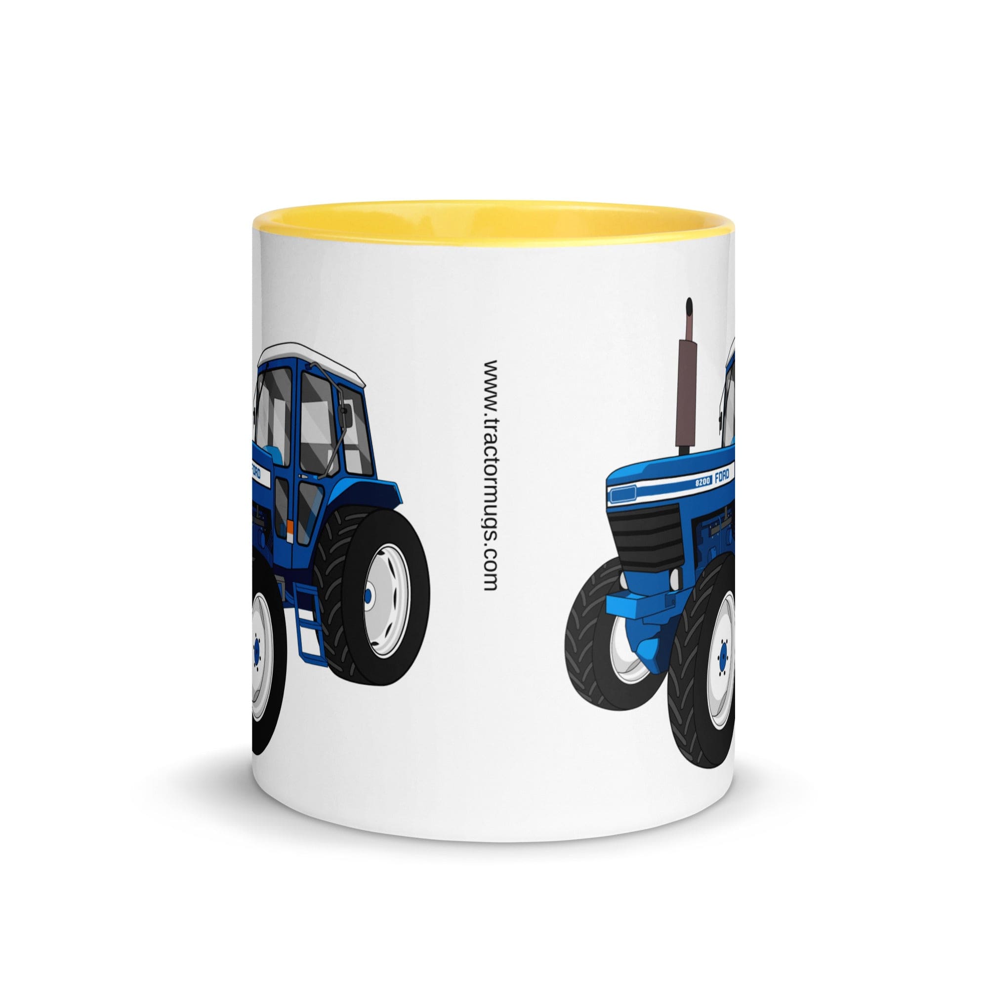 The Tractors Mugs Store Ford 8200 Mug with Color Inside Quality Farmers Merch