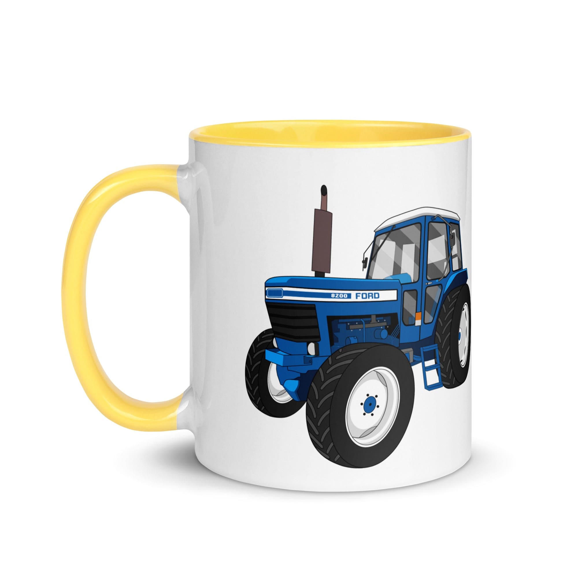 The Tractors Mugs Store Ford 8200 Mug with Color Inside Quality Farmers Merch
