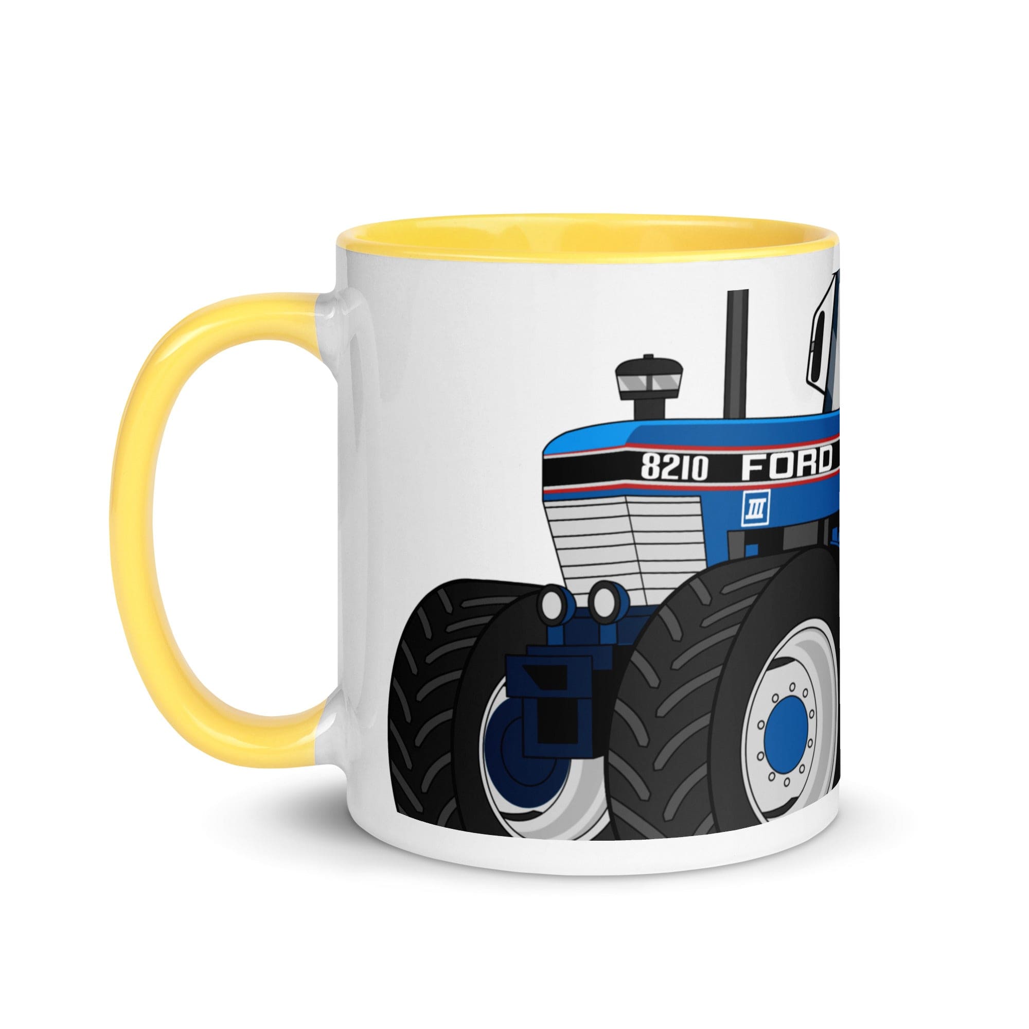 The Tractors Mugs Store Ford 8210 4WD 2.0 Mug with Color Inside Quality Farmers Merch