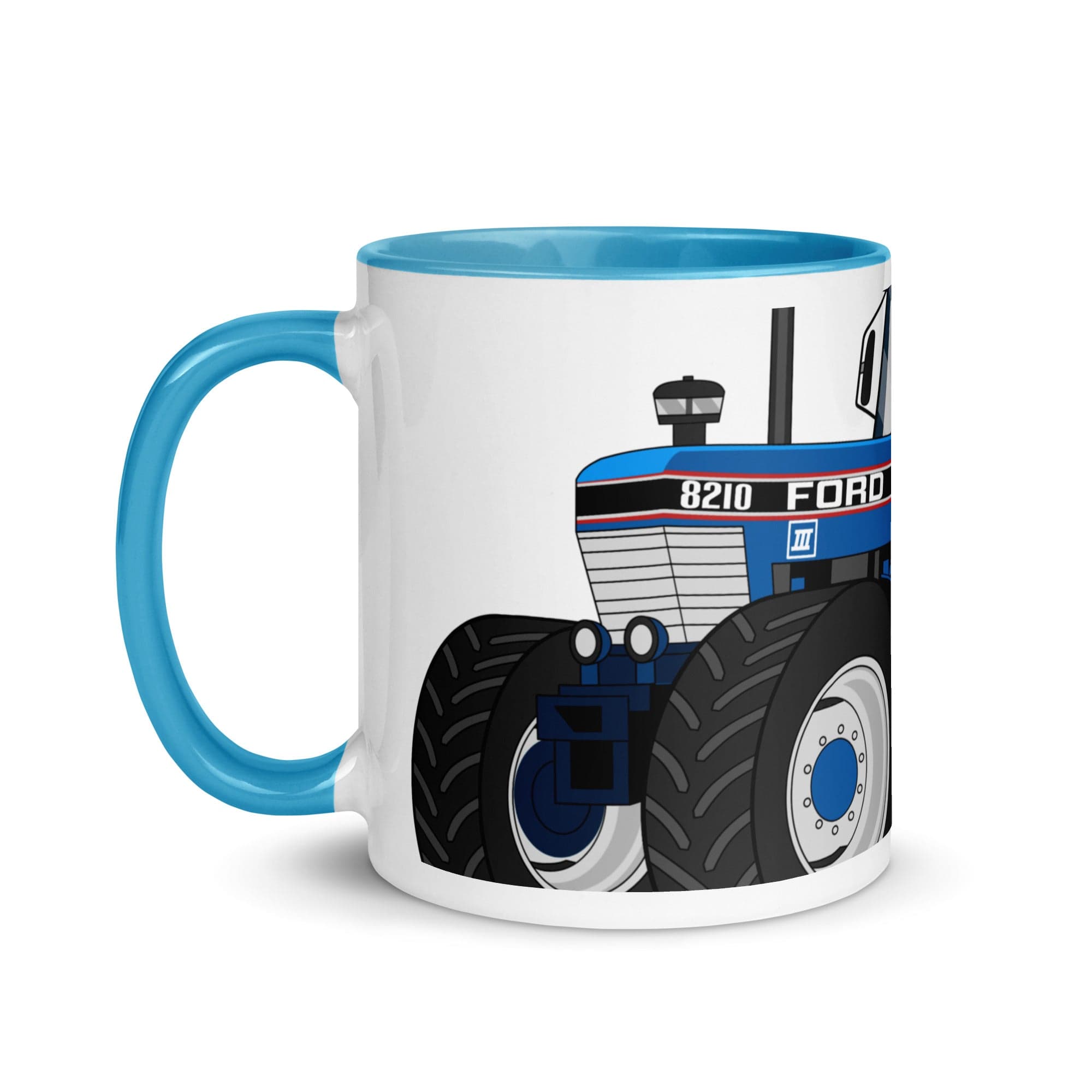 The Tractors Mugs Store Ford 8210 4WD 2.0 Mug with Color Inside Quality Farmers Merch