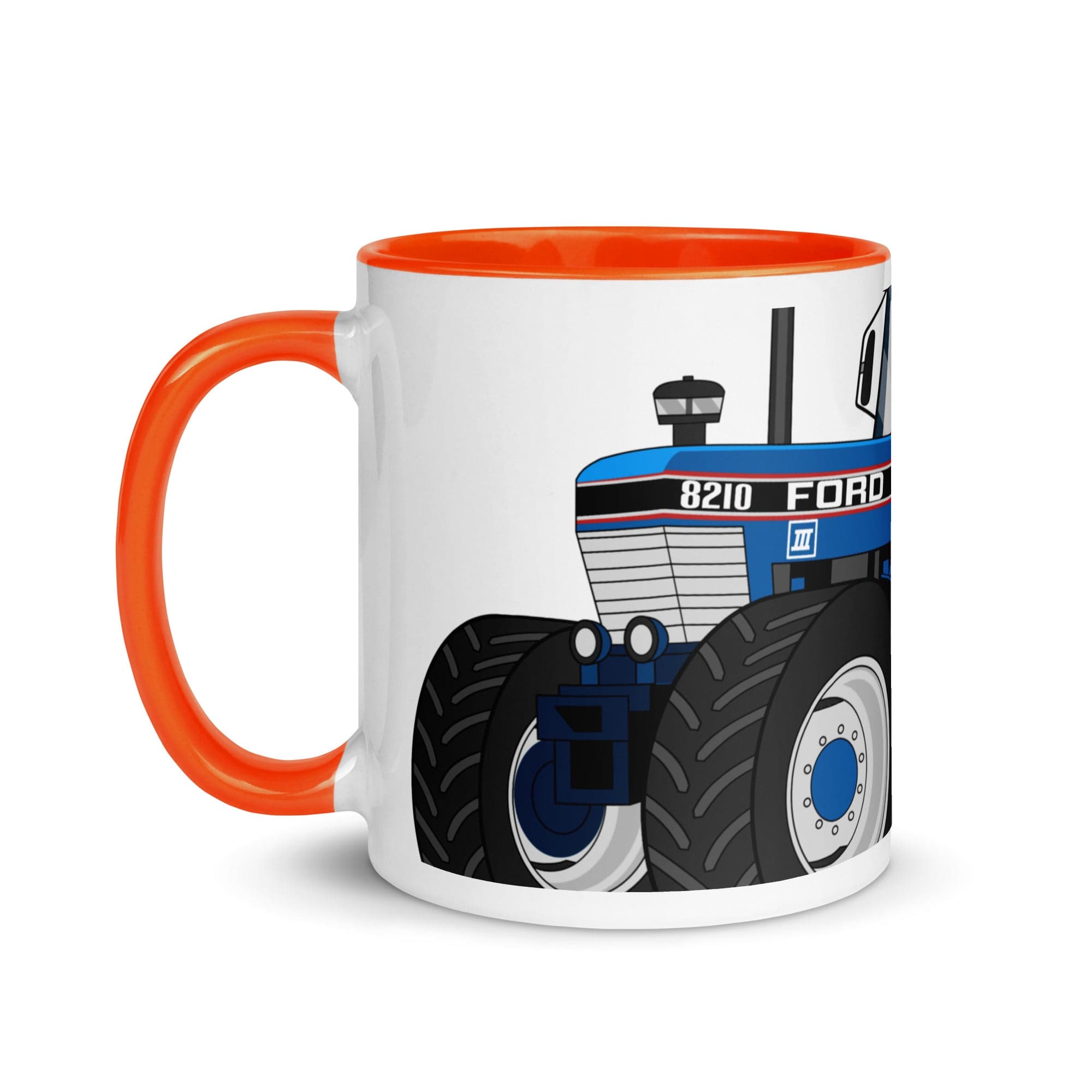 The Tractors Mugs Store Ford 8210 4WD 2.0 Mug with Color Inside Quality Farmers Merch