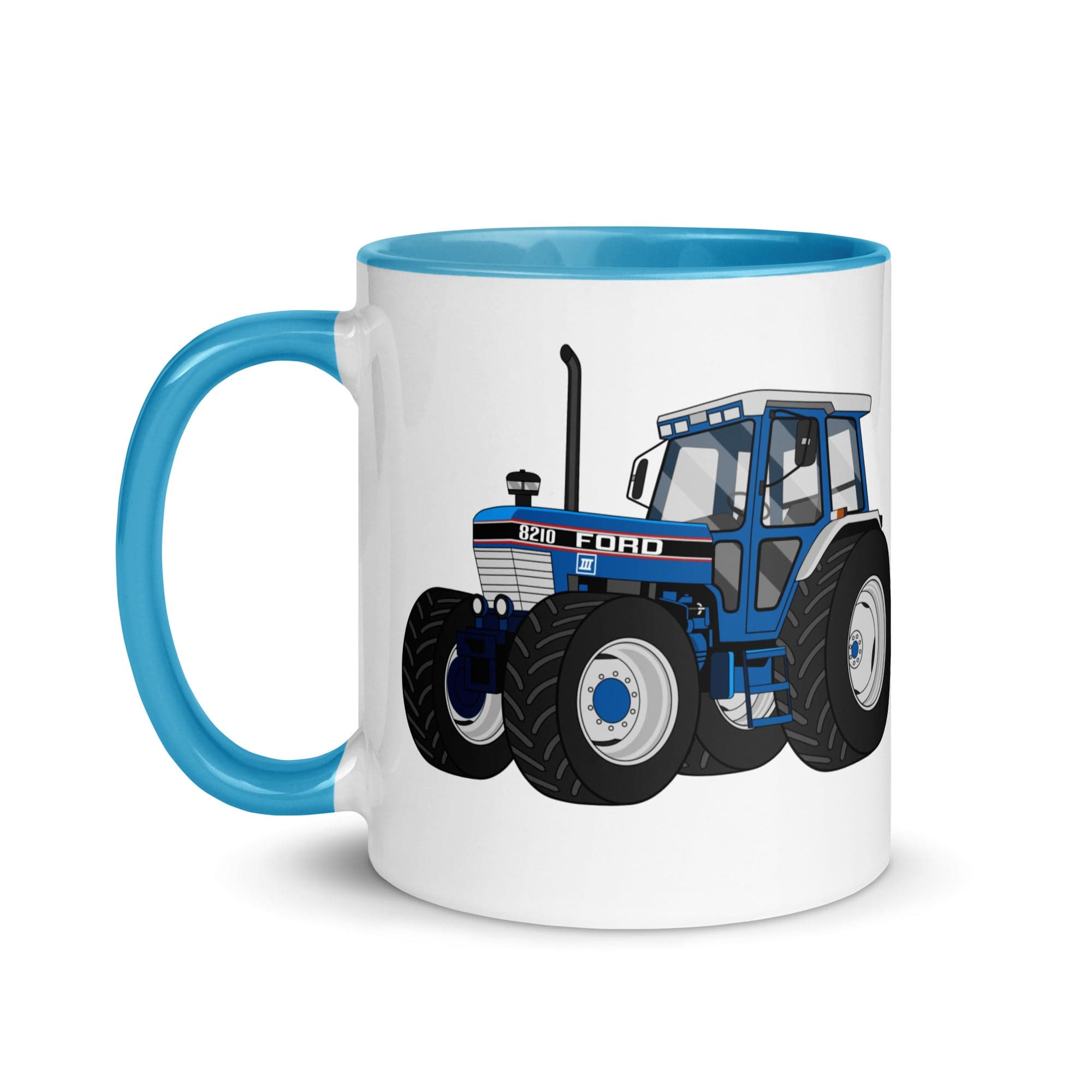 The Tractors Mugs Store Ford 8210 4WD Mug with Color Inside Quality Farmers Merch