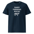 The Tractors Mugs Store French Navy / S Dairy Farming Rocks Unisex organic cotton t-shirt Quality Farmers Merch
