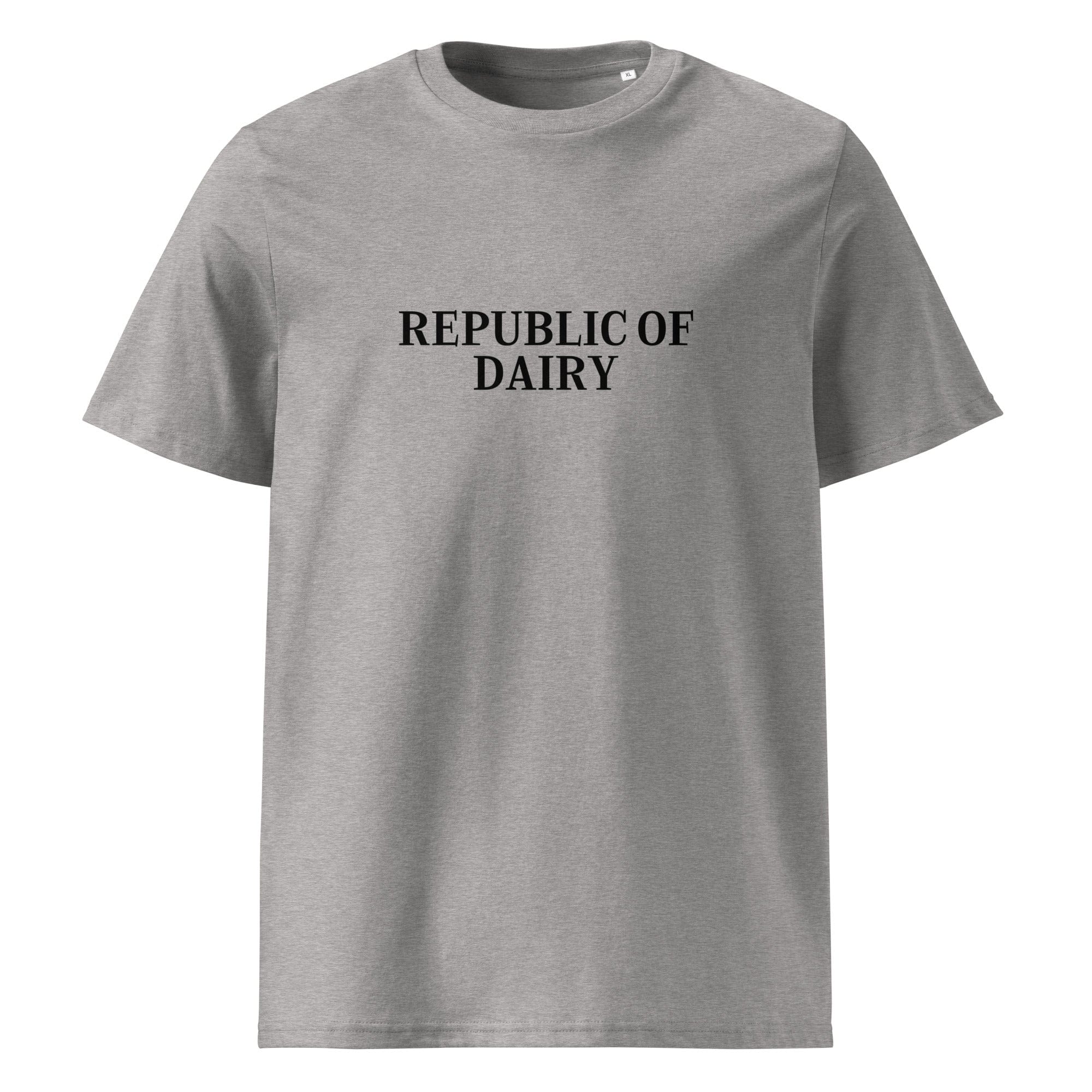 The Tractors Mugs Store Heather Grey / S Republic of Dairy Unisex organic cotton t-shirt Quality Farmers Merch