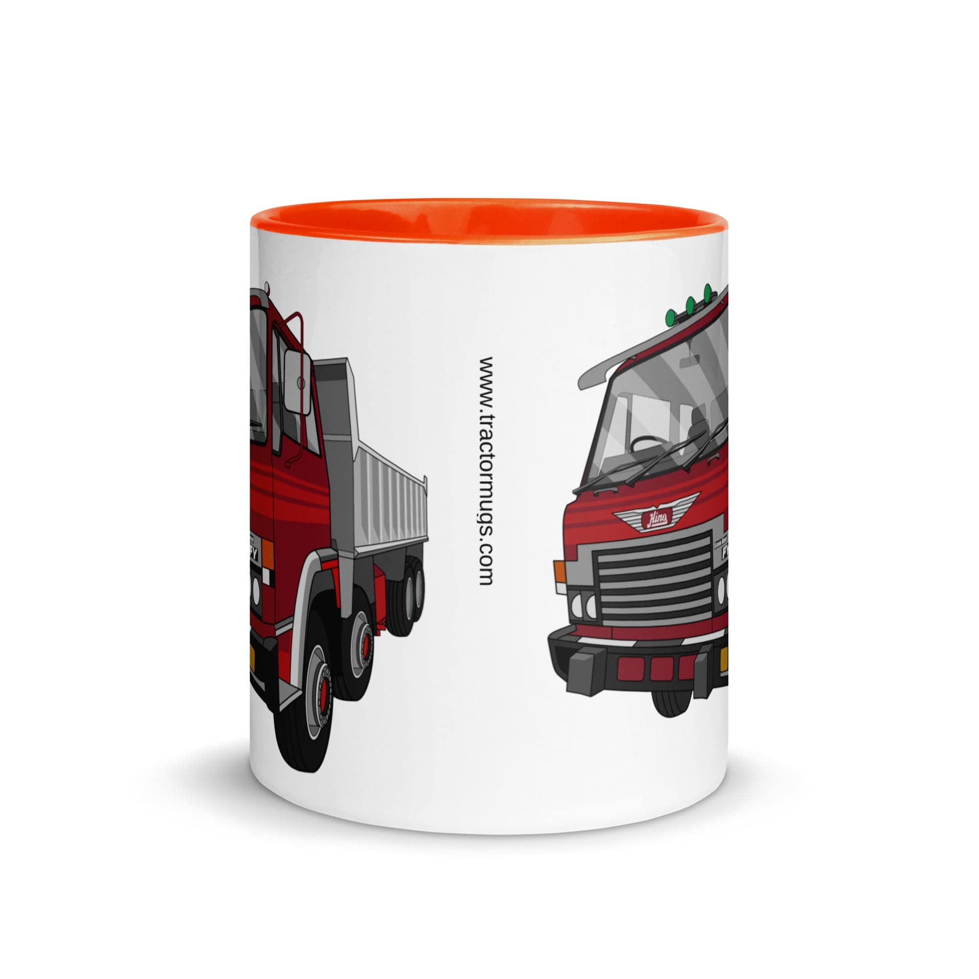 The Tractors Mugs Store Hino FY Tipper Mug with Color Inside Quality Farmers Merch