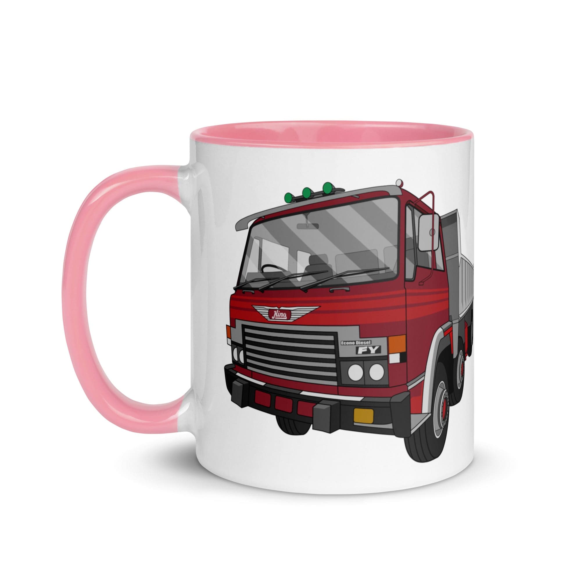 The Tractors Mugs Store Hino FY Tipper Mug with Color Inside Quality Farmers Merch