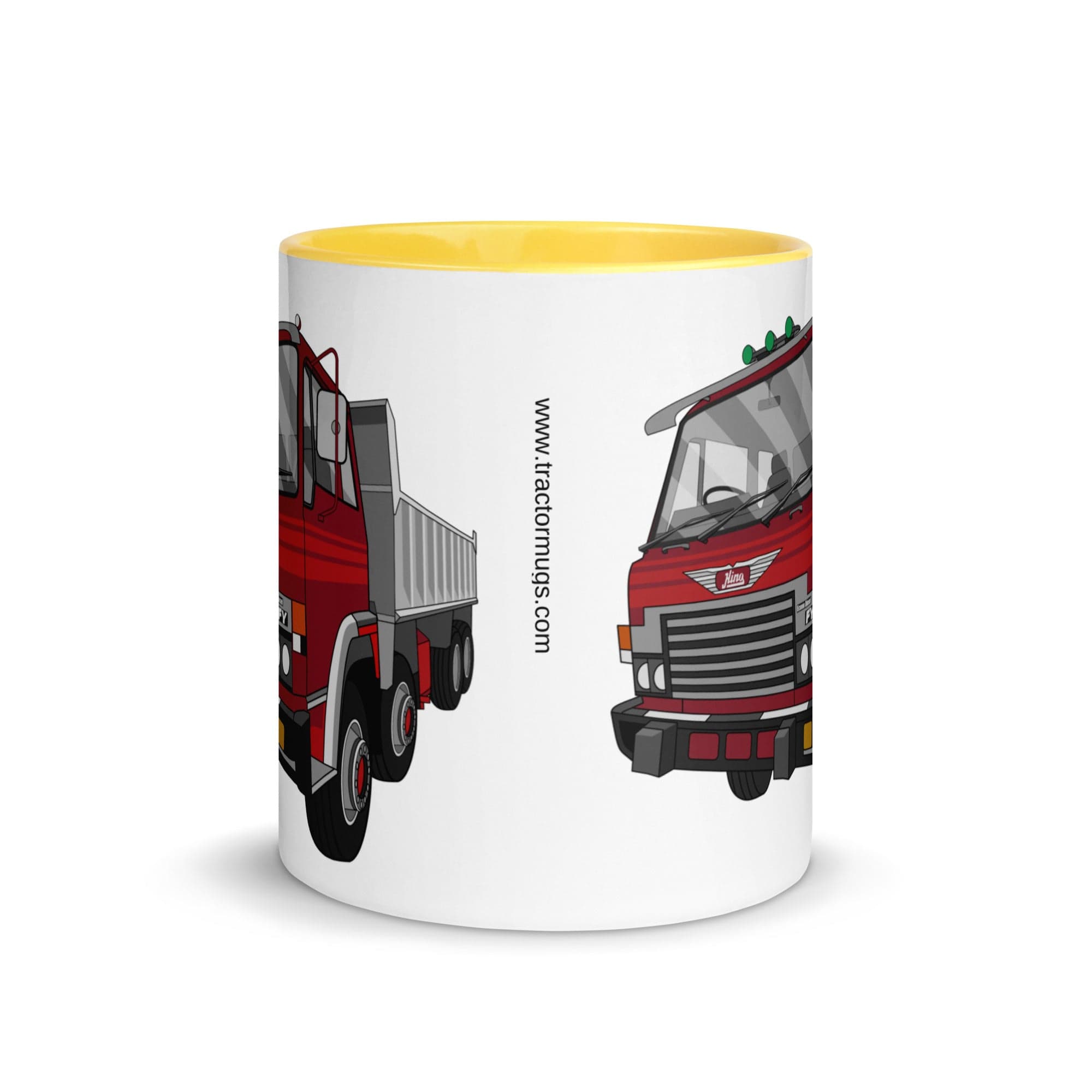 The Tractors Mugs Store Hino FY Tipper Mug with Color Inside Quality Farmers Merch