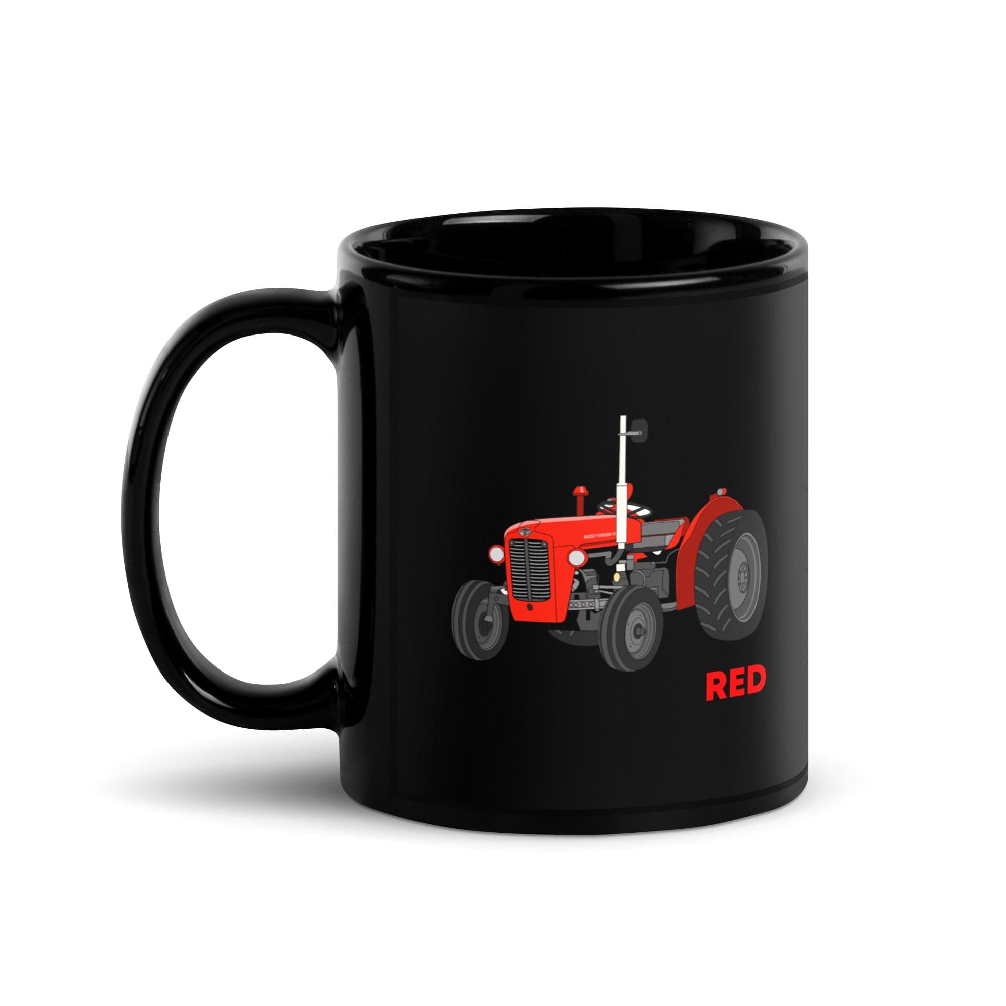 The Tractors Mugs Store If She Ain't Red Black Glossy Mug Quality Farmers Merch