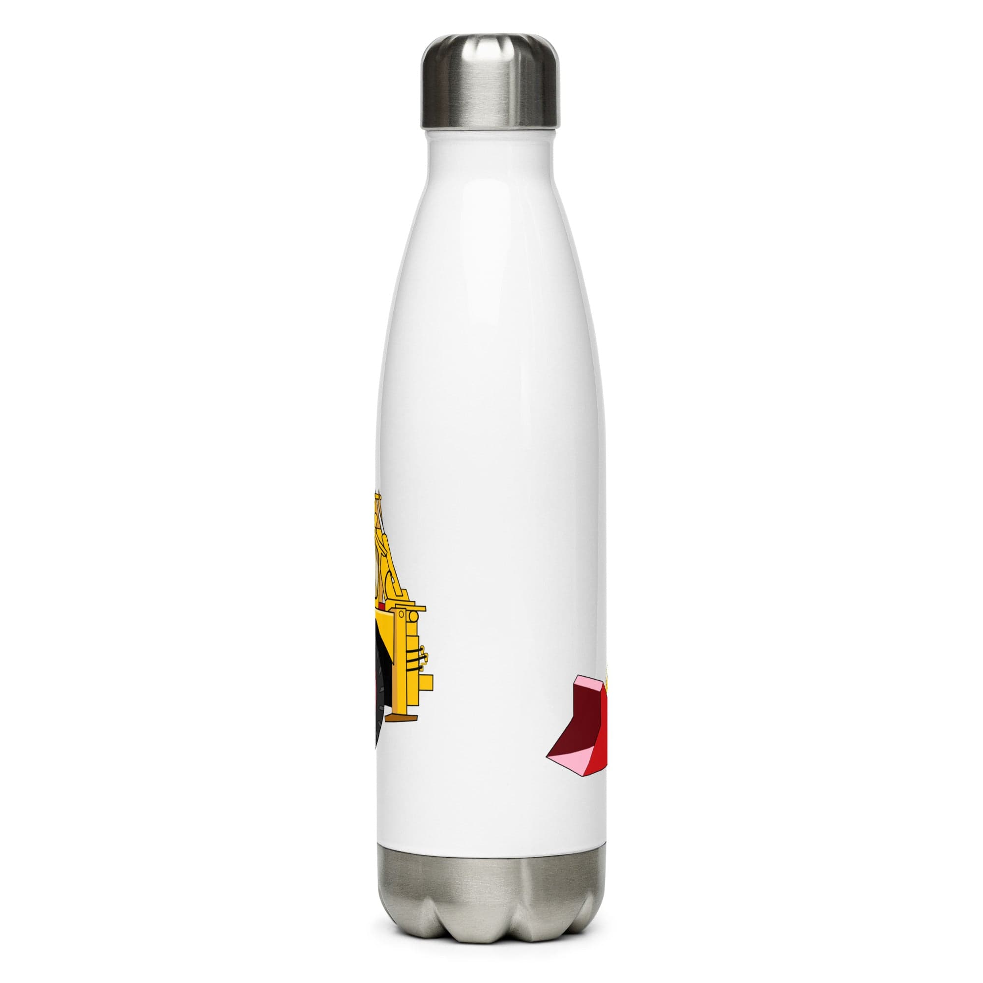 The Tractors Mugs Store JCB 3 Backhoe Stainless steel water bottle Quality Farmers Merch