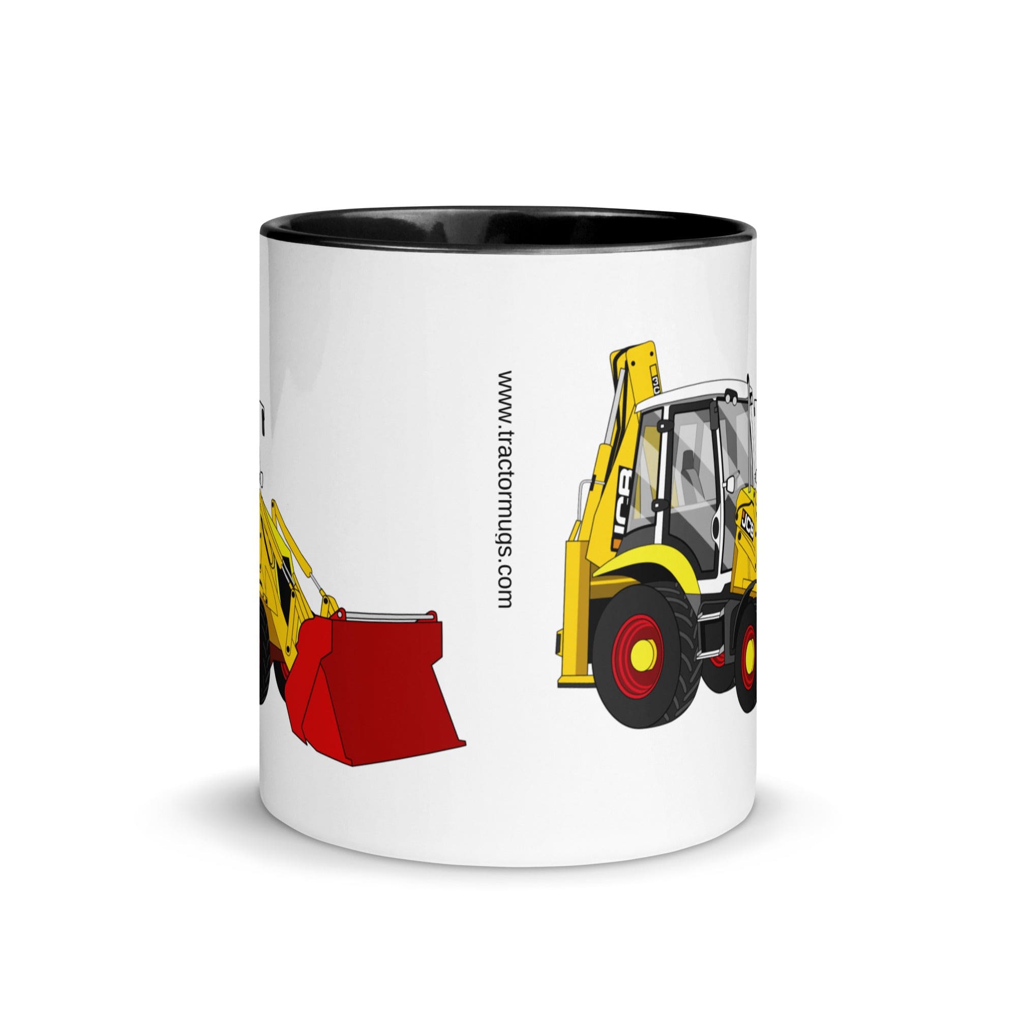 The Tractors Mugs Store JCB 3CX 70th Anniversary Edition Mug with Color Inside Quality Farmers Merch