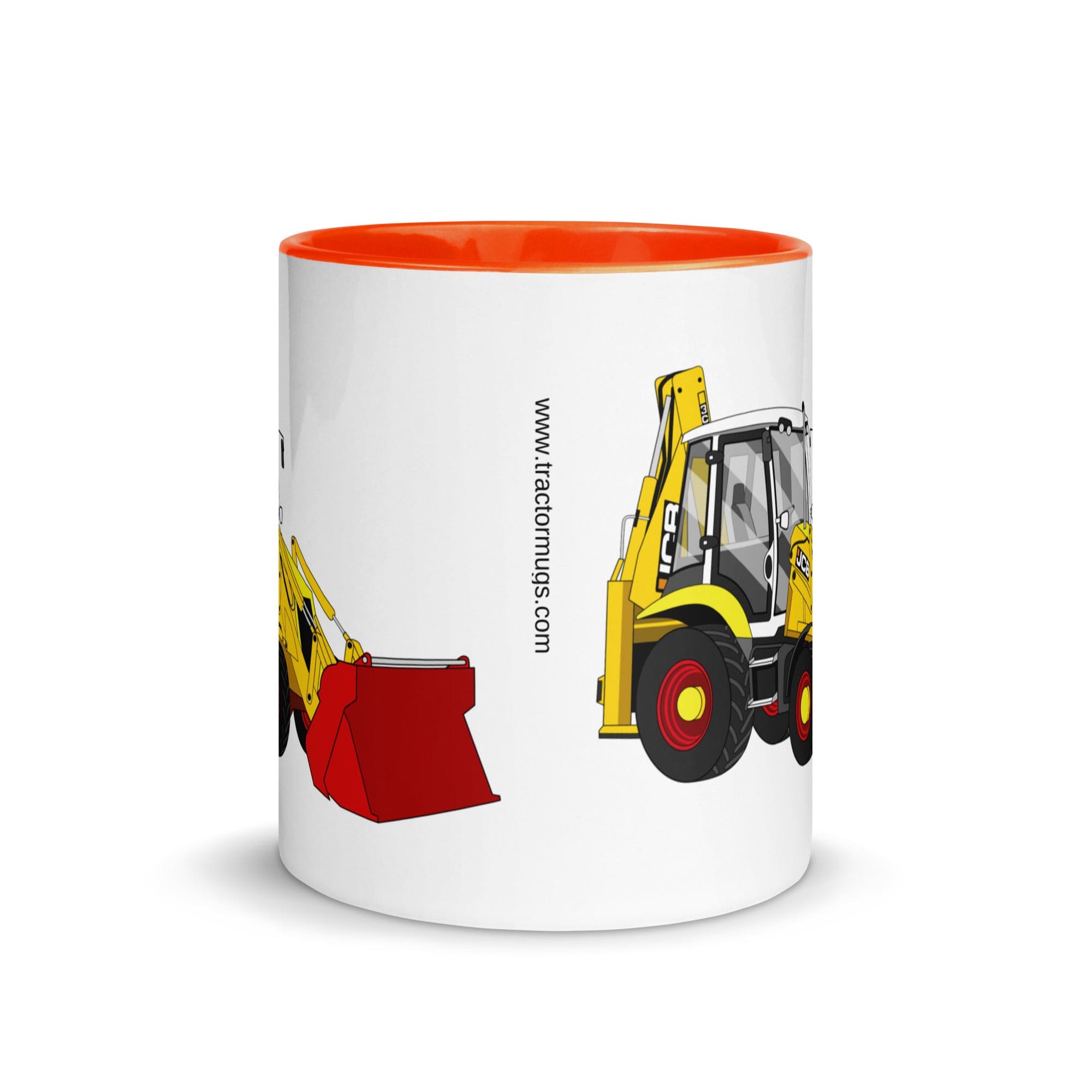 The Tractors Mugs Store JCB 3CX 70th Anniversary Edition Mug with Color Inside Quality Farmers Merch