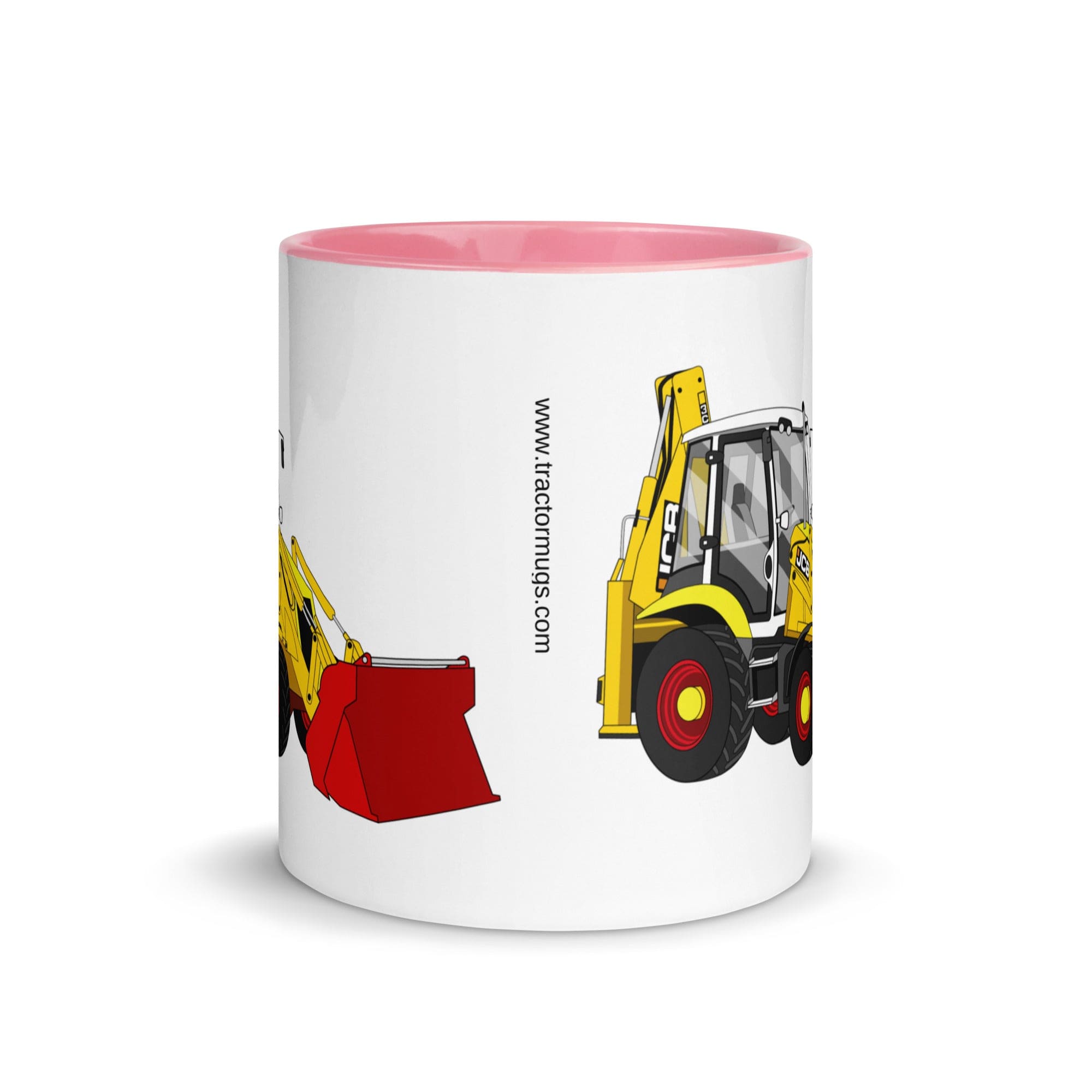 The Tractors Mugs Store JCB 3CX 70th Anniversary Edition Mug with Color Inside Quality Farmers Merch