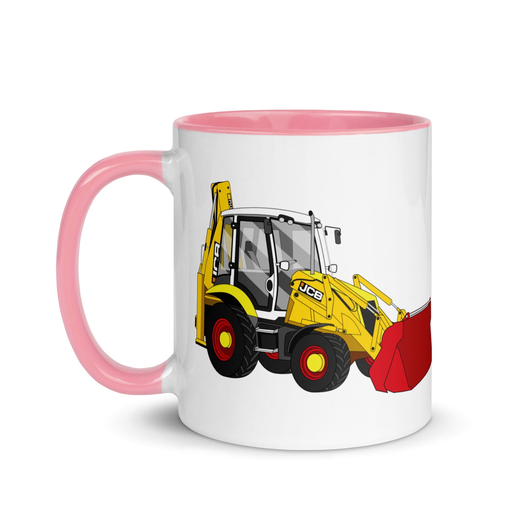 The Tractors Mugs Store JCB 3CX 70th Anniversary Edition Mug with Color Inside Quality Farmers Merch
