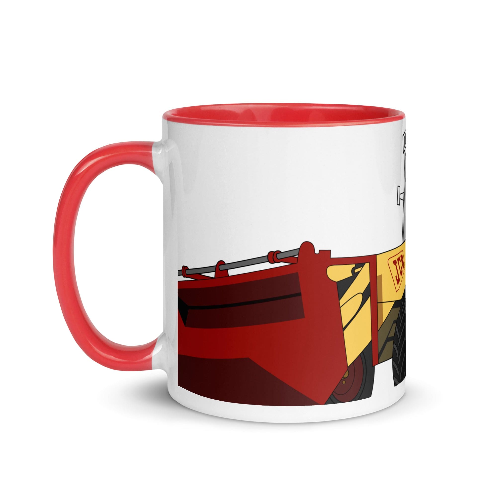 The Tractors Mugs Store JCB 3D 2.0 Mug with Color Inside Quality Farmers Merch