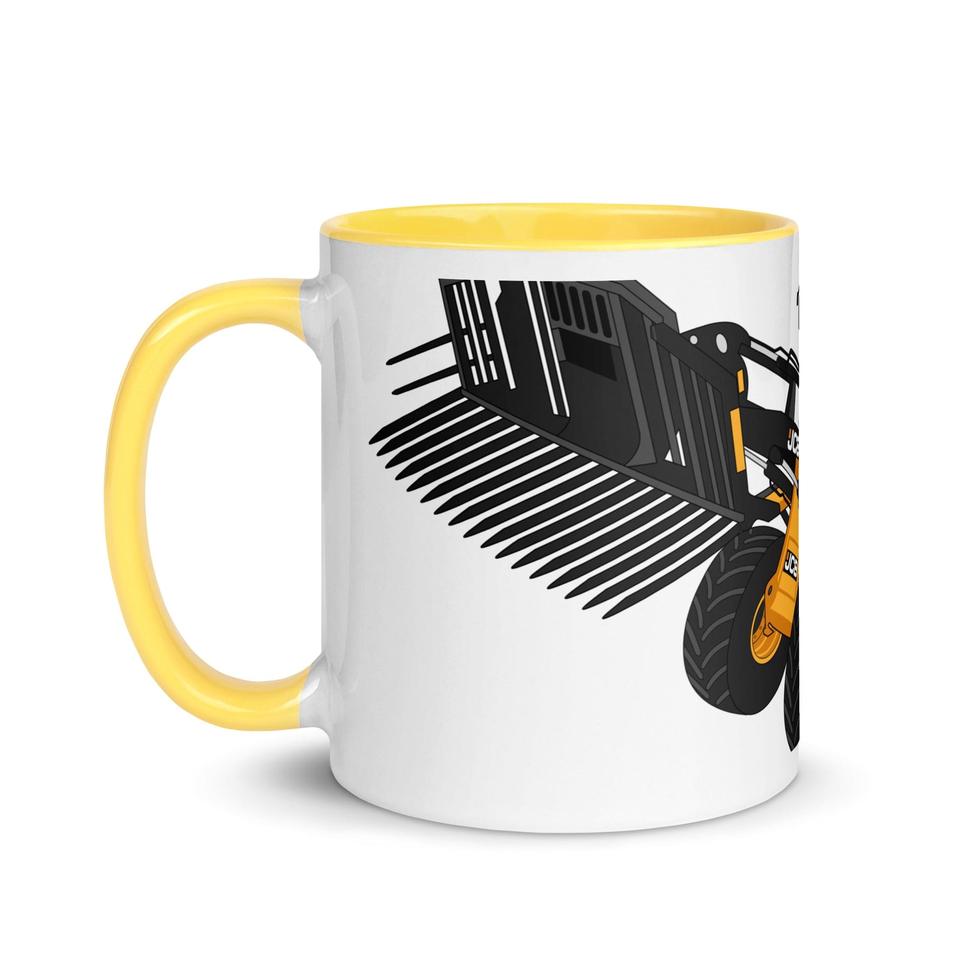 The Tractors Mugs Store JCB 435 S Farm Master 2.0 Mug with Color Inside Quality Farmers Merch