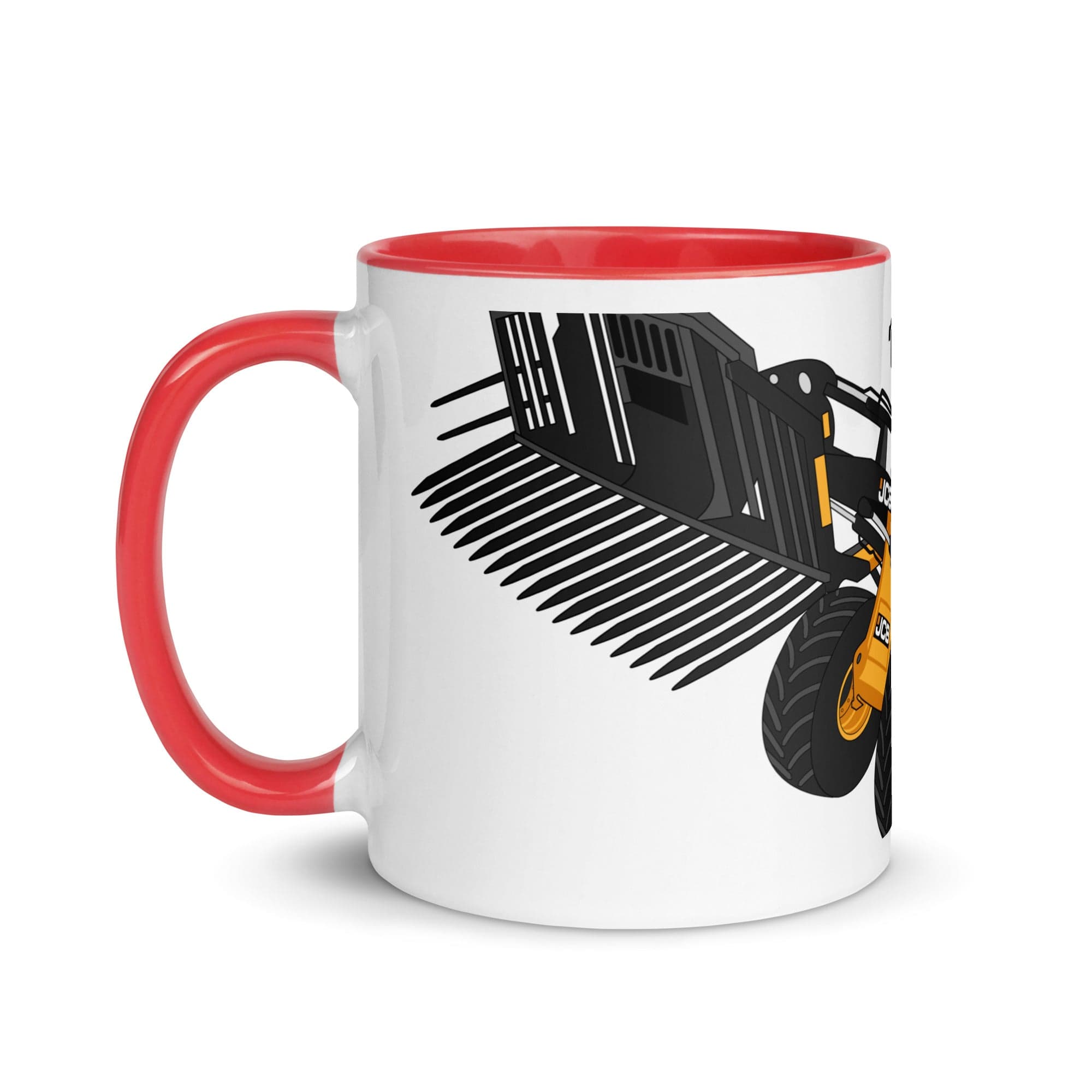The Tractors Mugs Store JCB 435 S Farm Master 2.0 Mug with Color Inside Quality Farmers Merch