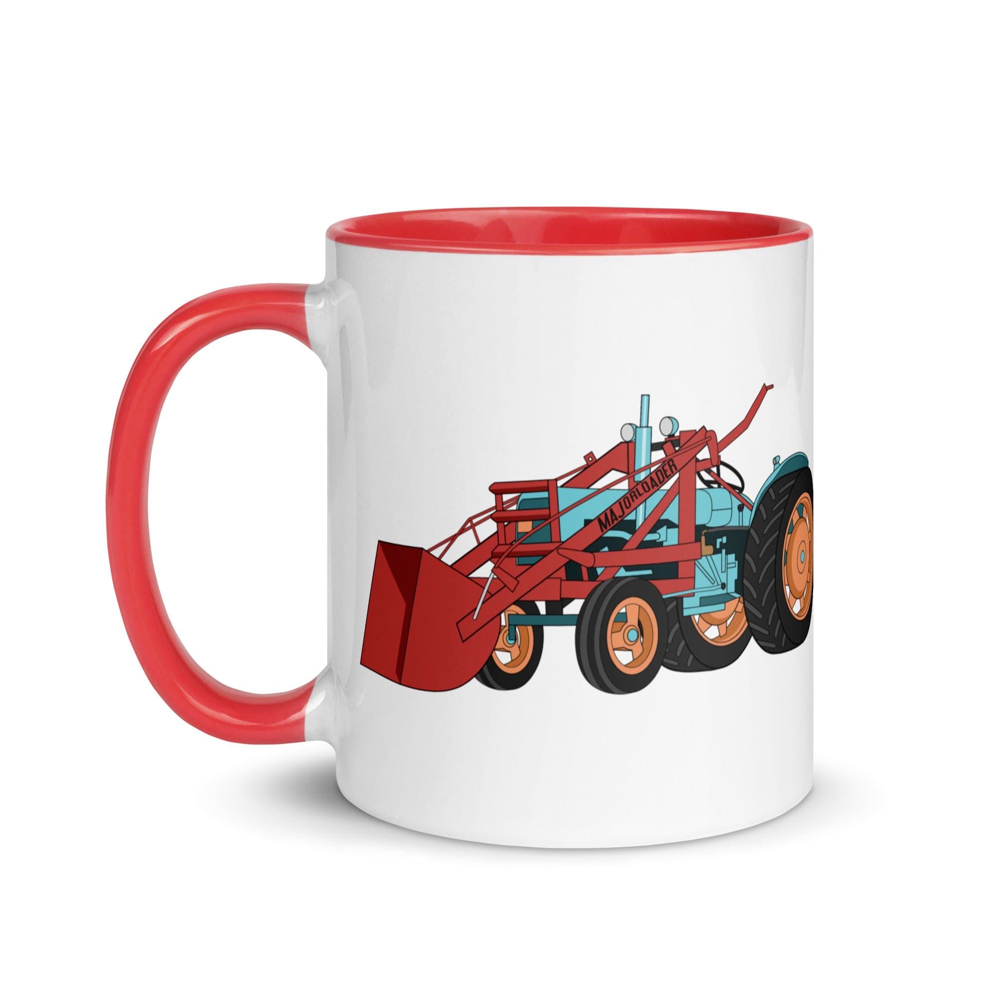 The Tractors Mugs Store JCB Major Loader Mug with Color Inside Quality Farmers Merch