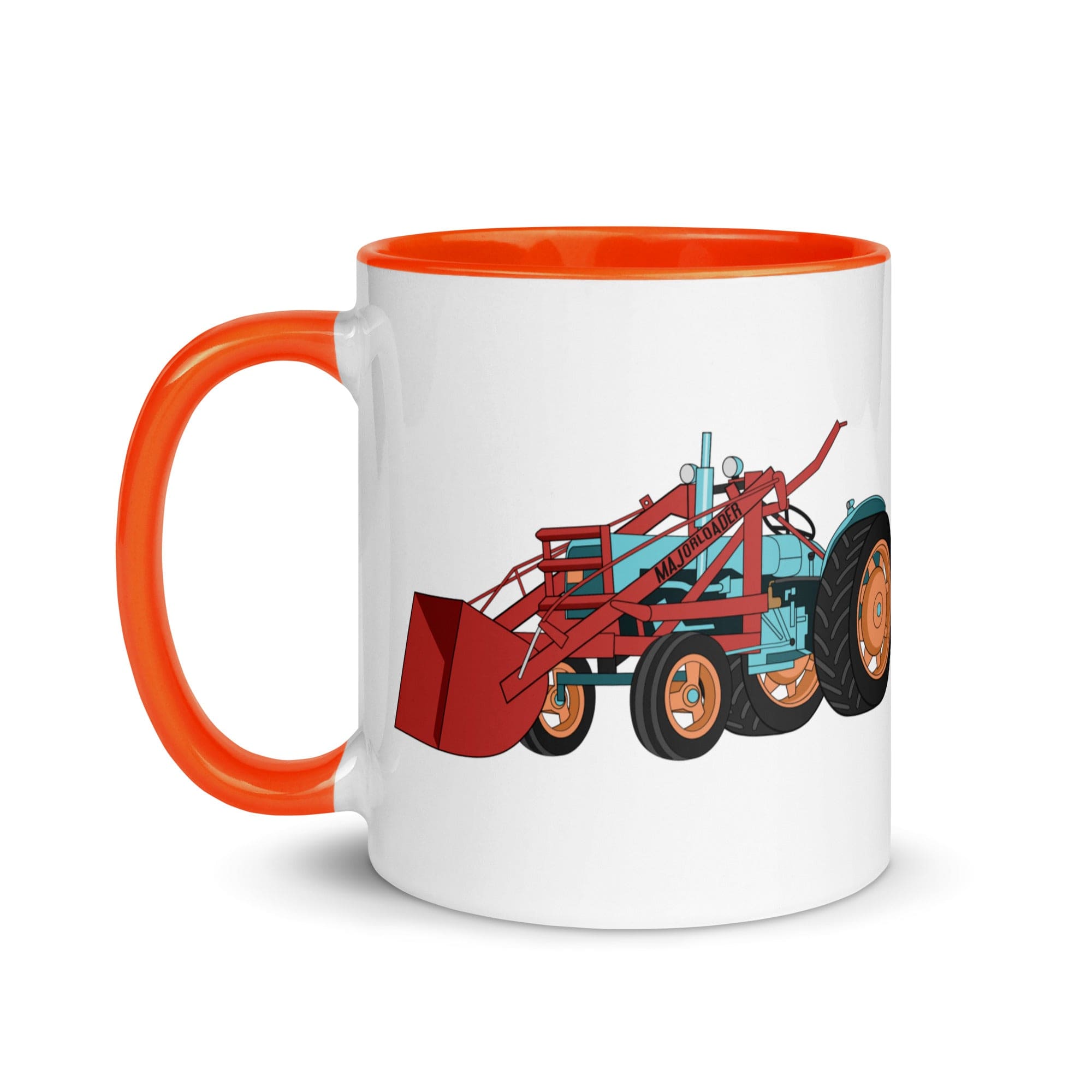 The Tractors Mugs Store JCB Major Loader Mug with Color Inside Quality Farmers Merch