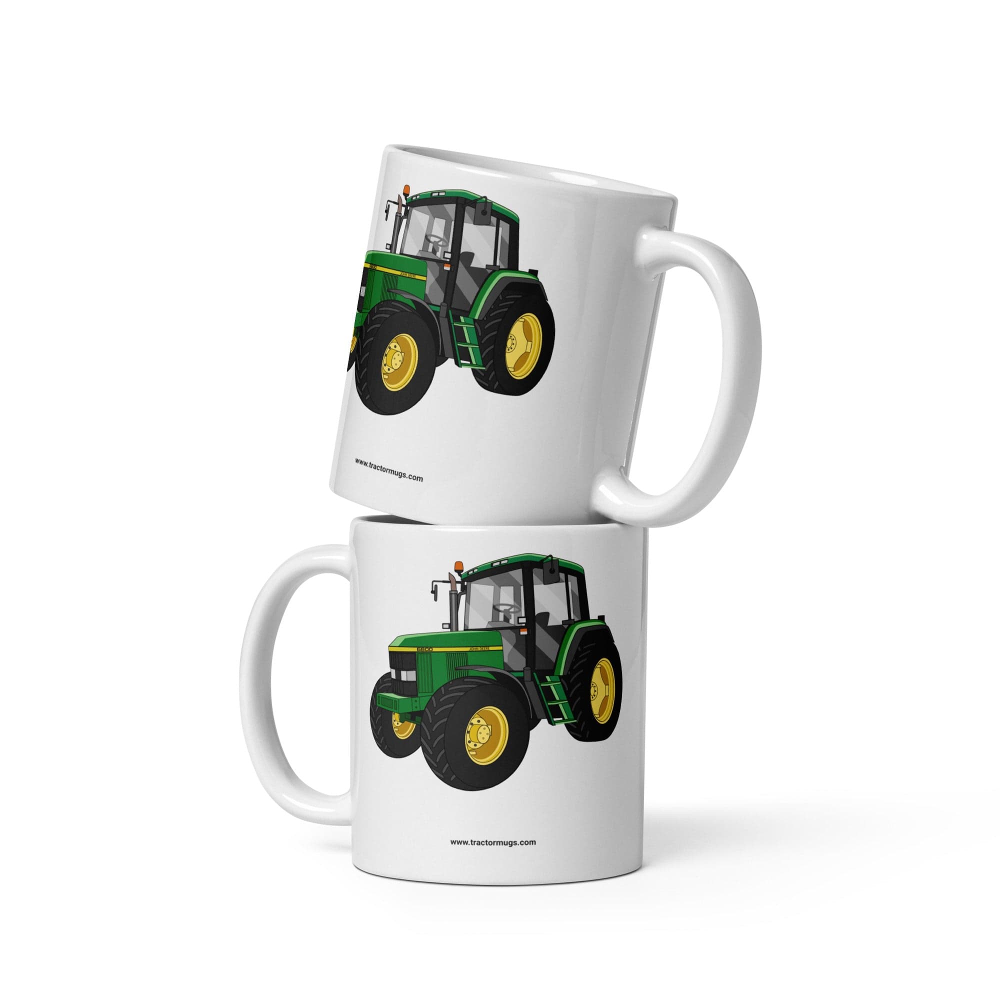 The Tractors Mugs Store John Deere 6800 | White glossy mug Quality Farmers Merch