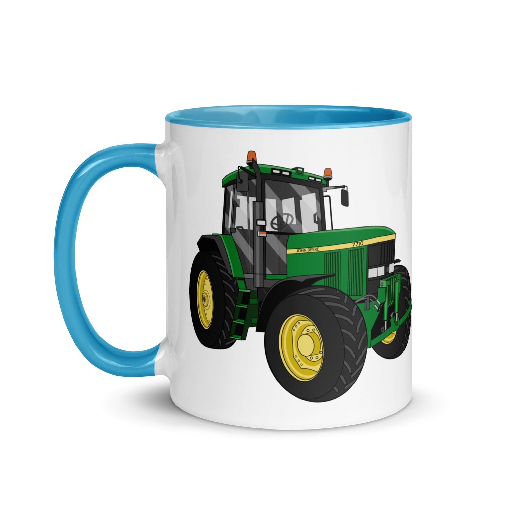 The Tractors Mugs Store John Deere 7710 Mug with Color Inside Quality Farmers Merch