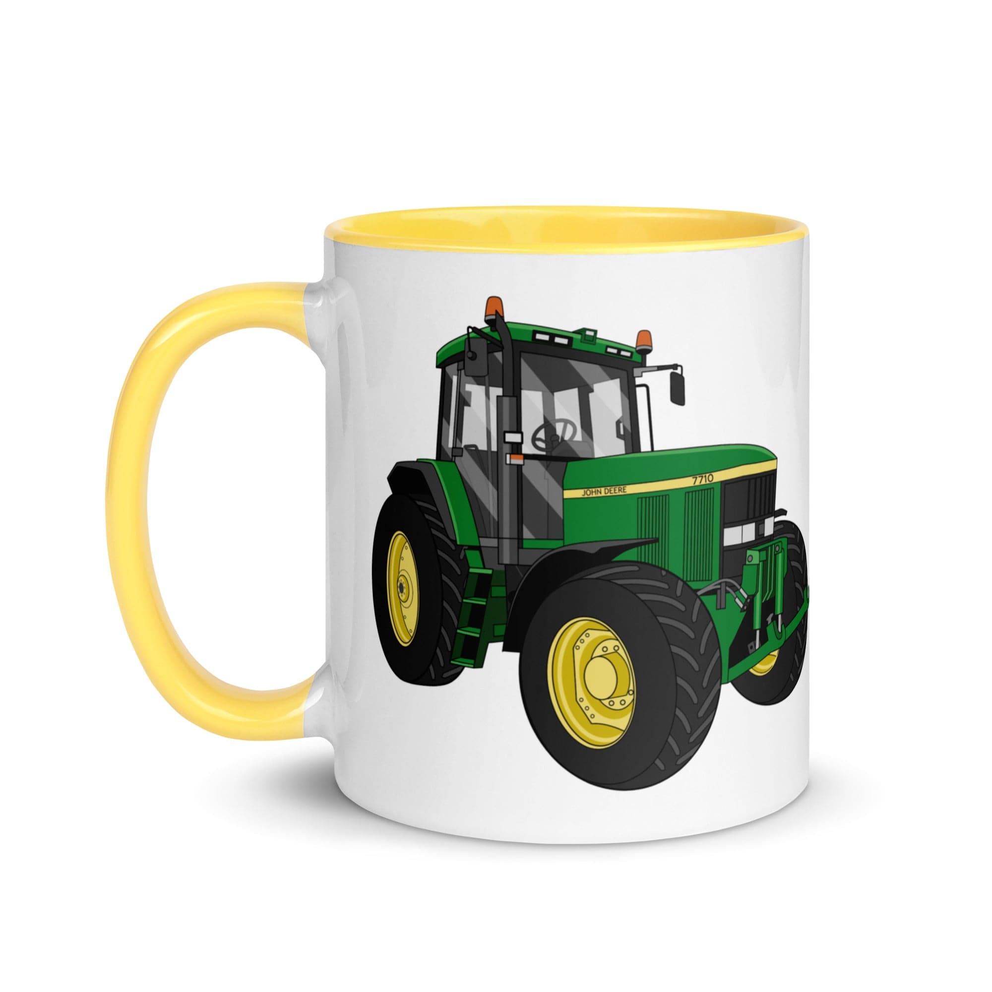 The Tractors Mugs Store John Deere 7710 Mug with Color Inside Quality Farmers Merch